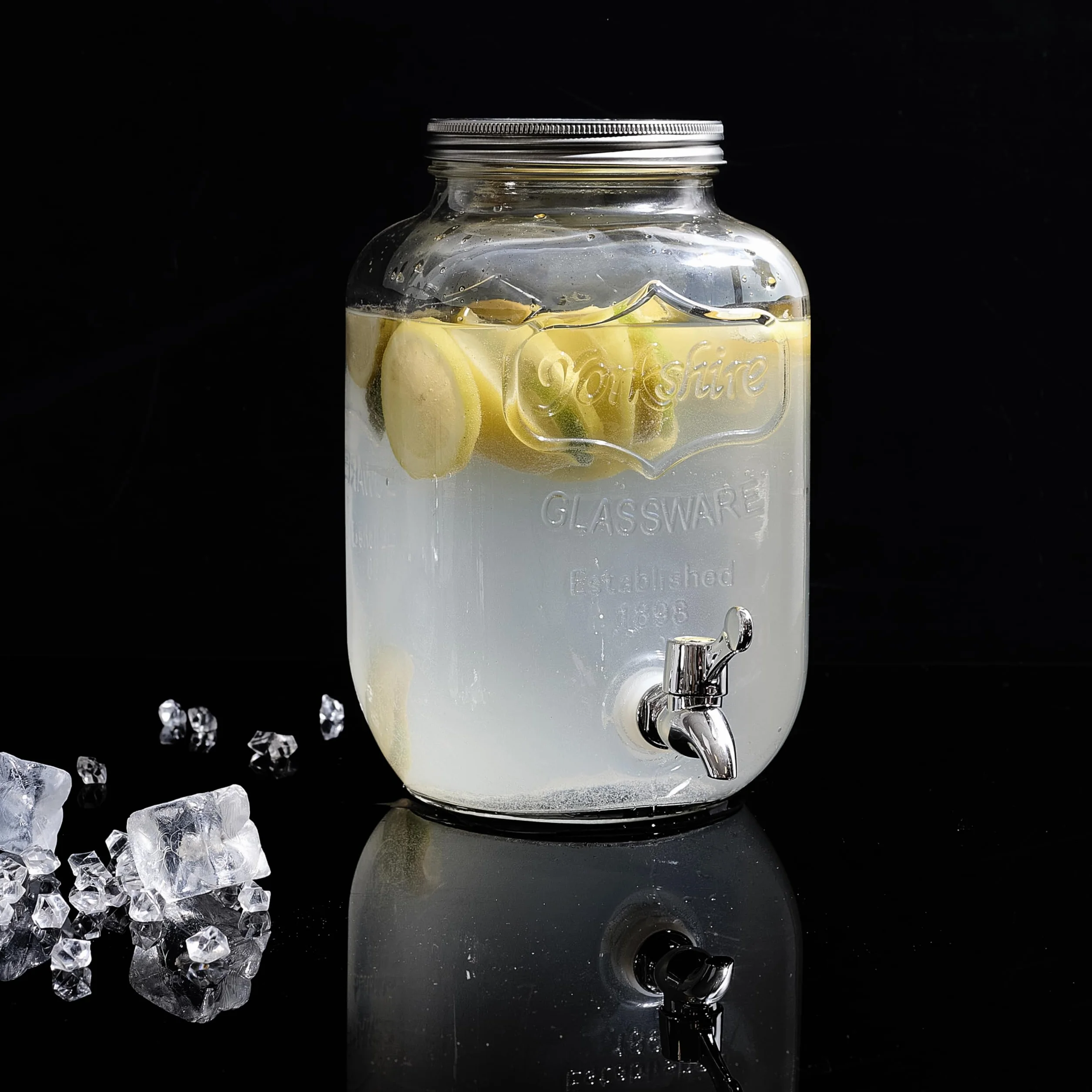 Saveur et Degustation KV7169 FONTAINE GLASS DRINK 4l, bezbarwny, 15 x 15 x 25,5 cm