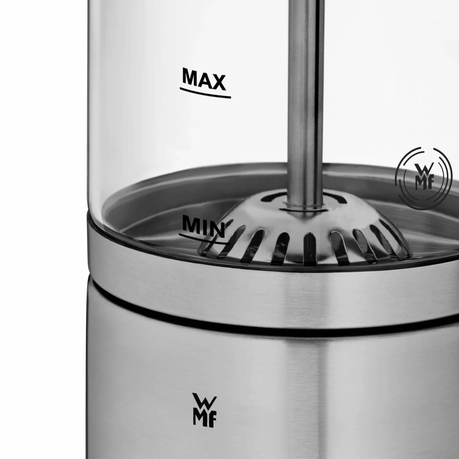 WMF Lono spieniacz do mleka elektryczny 150-250 ml 650 W ekran dotykowy podgrzewacz do mleka