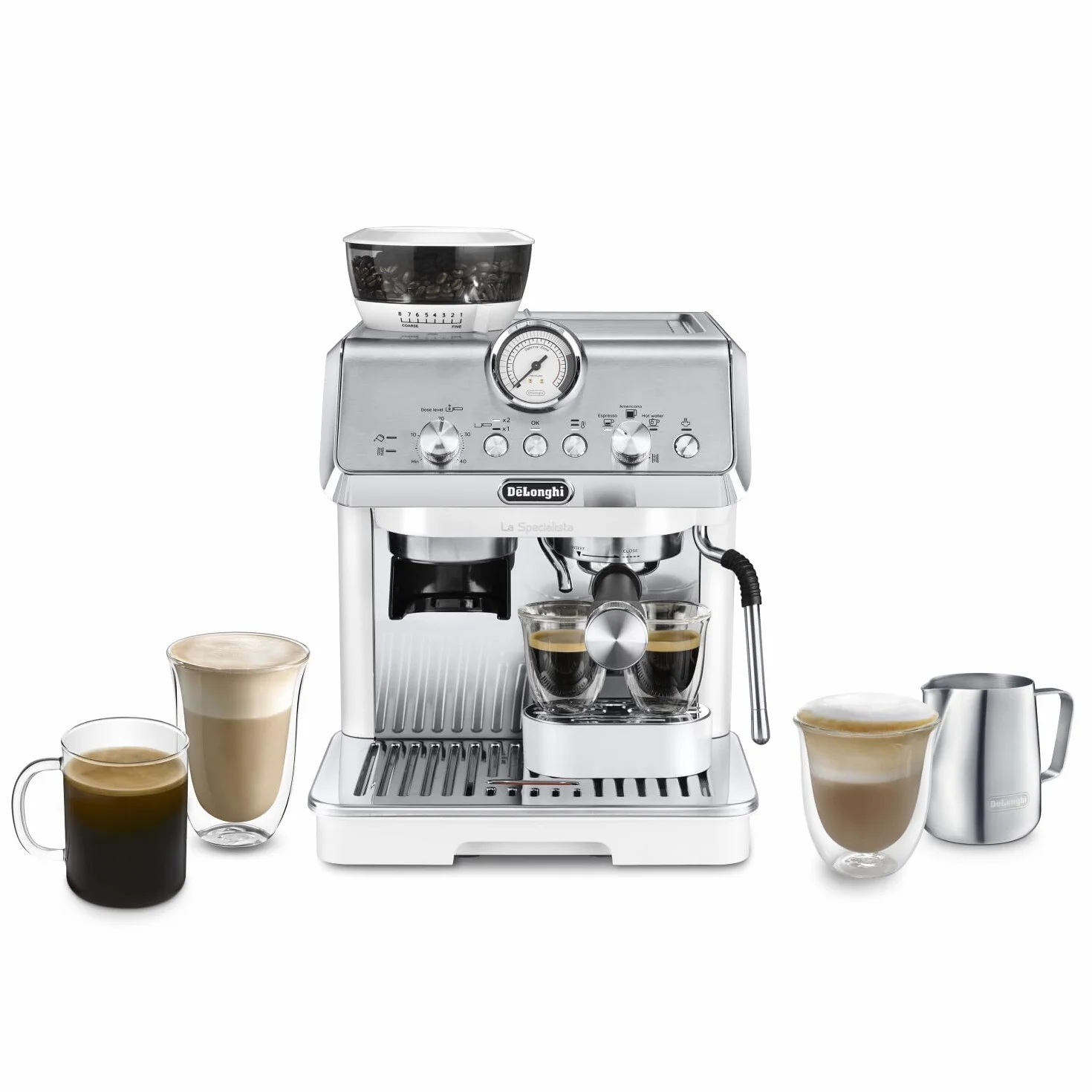 De'Longhi La Specialista Arte Ekspres do Kawy 1550W 240V Biały Srebrny