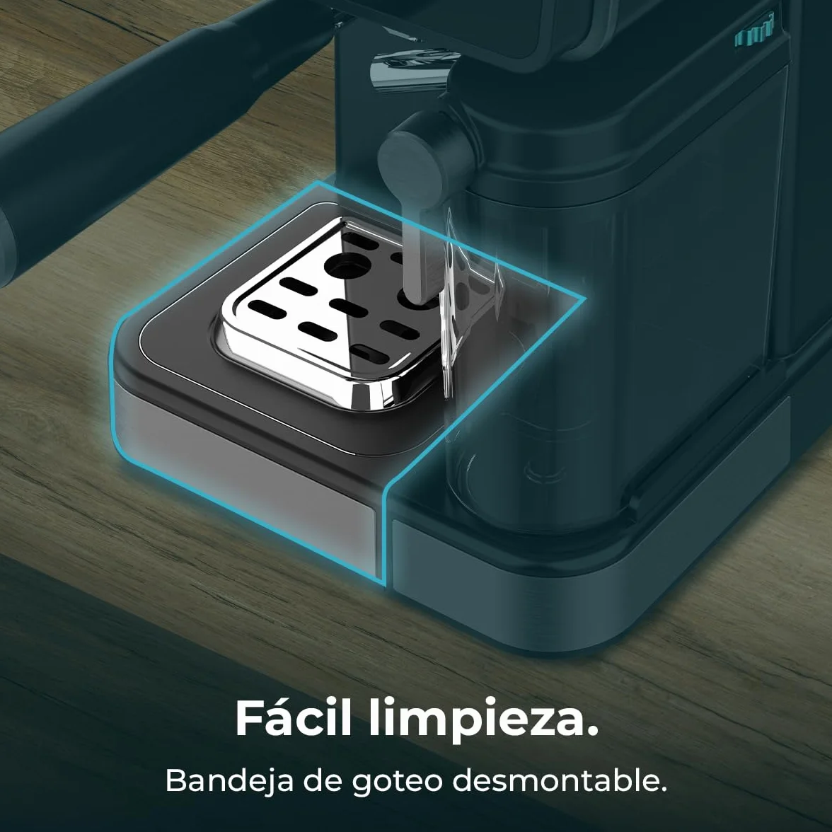 Cecotec Ekspresy do kawy półautomatyczne Power Espresso Touch ColdBrew Latte. 1350 W, 20 barów, zimny, hartowany lub gorący, ekran dotykowy, zbiornik na wodę 1,5 l, zbiornik na mleko, podwójne ramię