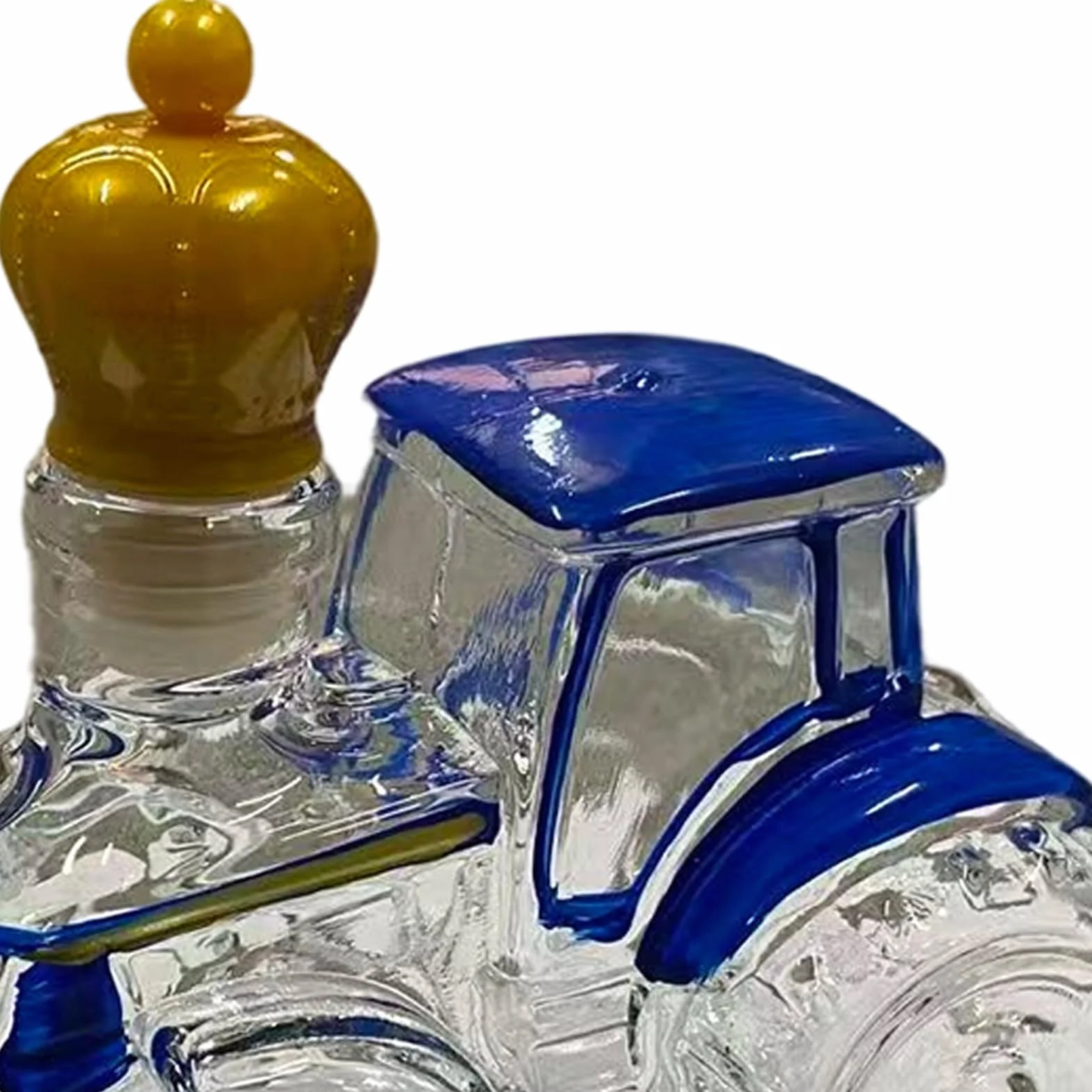 Butelki na alkohol | Szklany traktor pusty | Dekoracyjna szklana butelka na whisky, do tequili, wódki, brandy, dekoracja domu, baru, biura, restauracji, mężczyzn, na urodziny, Boże Narodzenie