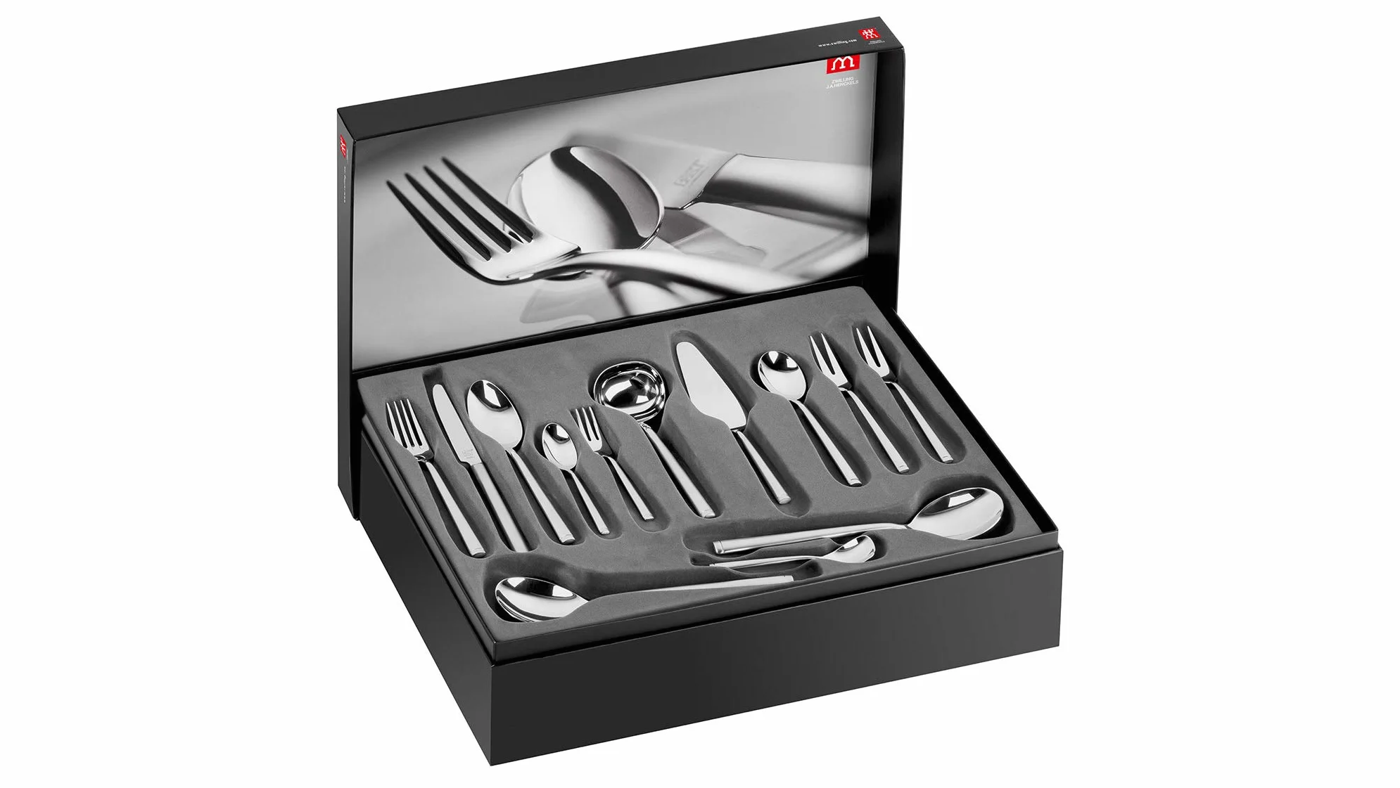 ZWILLING Besteck-Set, 68-tlg., Für 12 Personen, 18/10 Edelstahl/Hochwertiger Klingenstahl, Senses