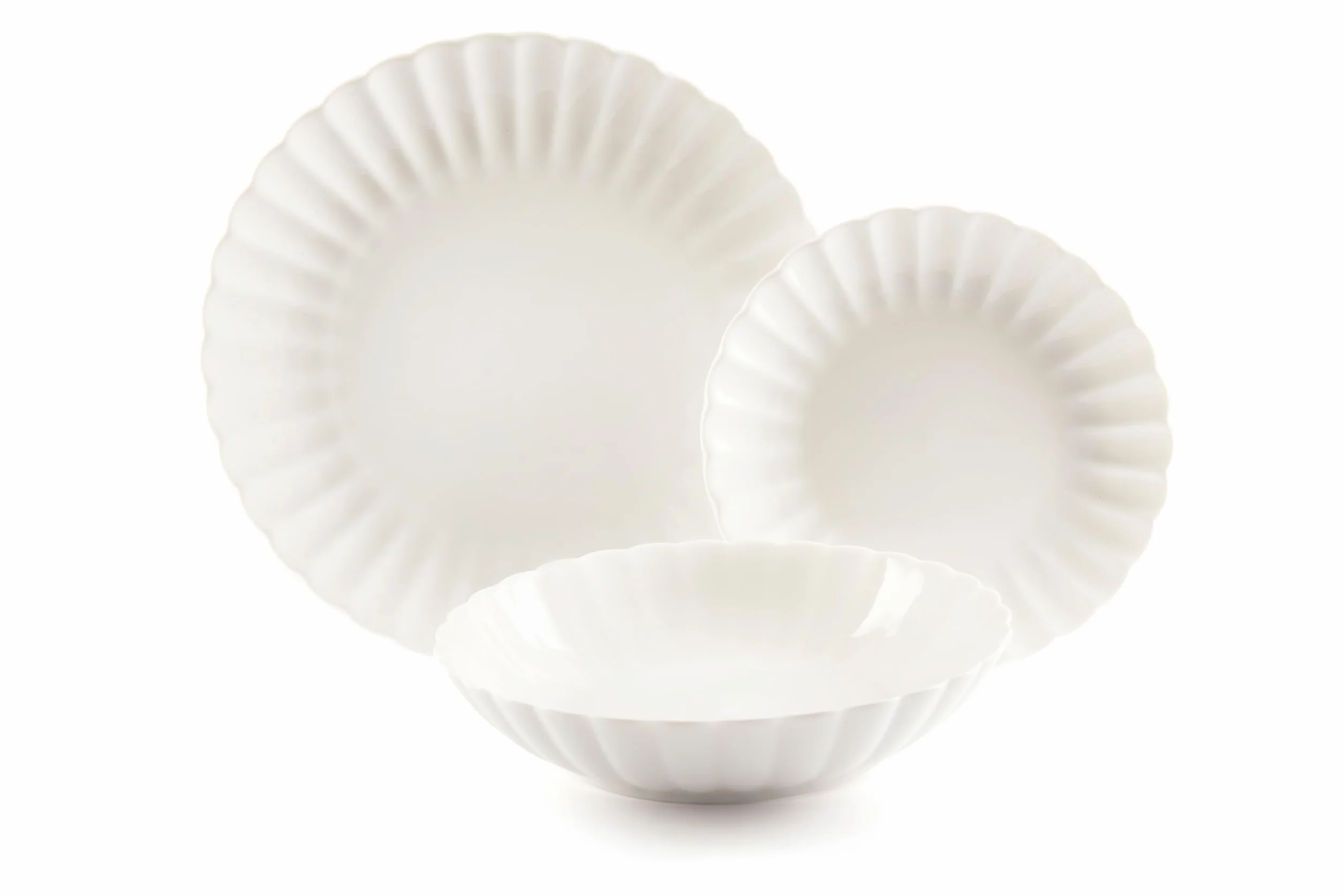 Excelsa Eliksir serwis obiadowy, 18 sztuk, biały, porcelana