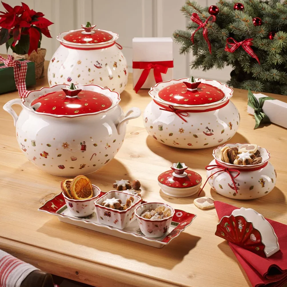 Villeroy & Boch Toy'S Delight Miska do Zupy z Uchwytami Biały Czerwony 3 l