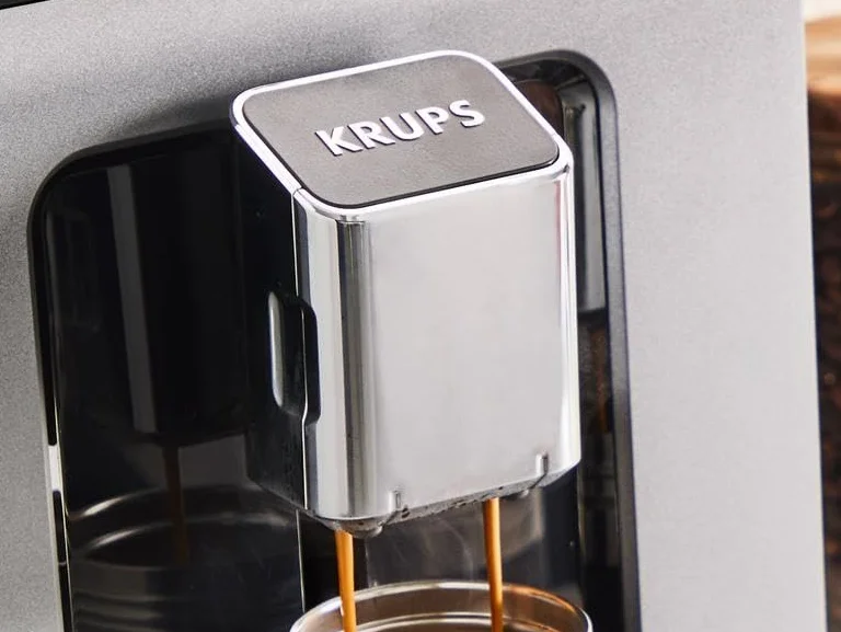 Krups EA898GF0 Evidence Hot & Cold, automatyczny ekspres do kawy ziarna, 18 gorących i zimnych przepisów, espresso, cappuccino One Touch, intuicyjny interfejs, szary