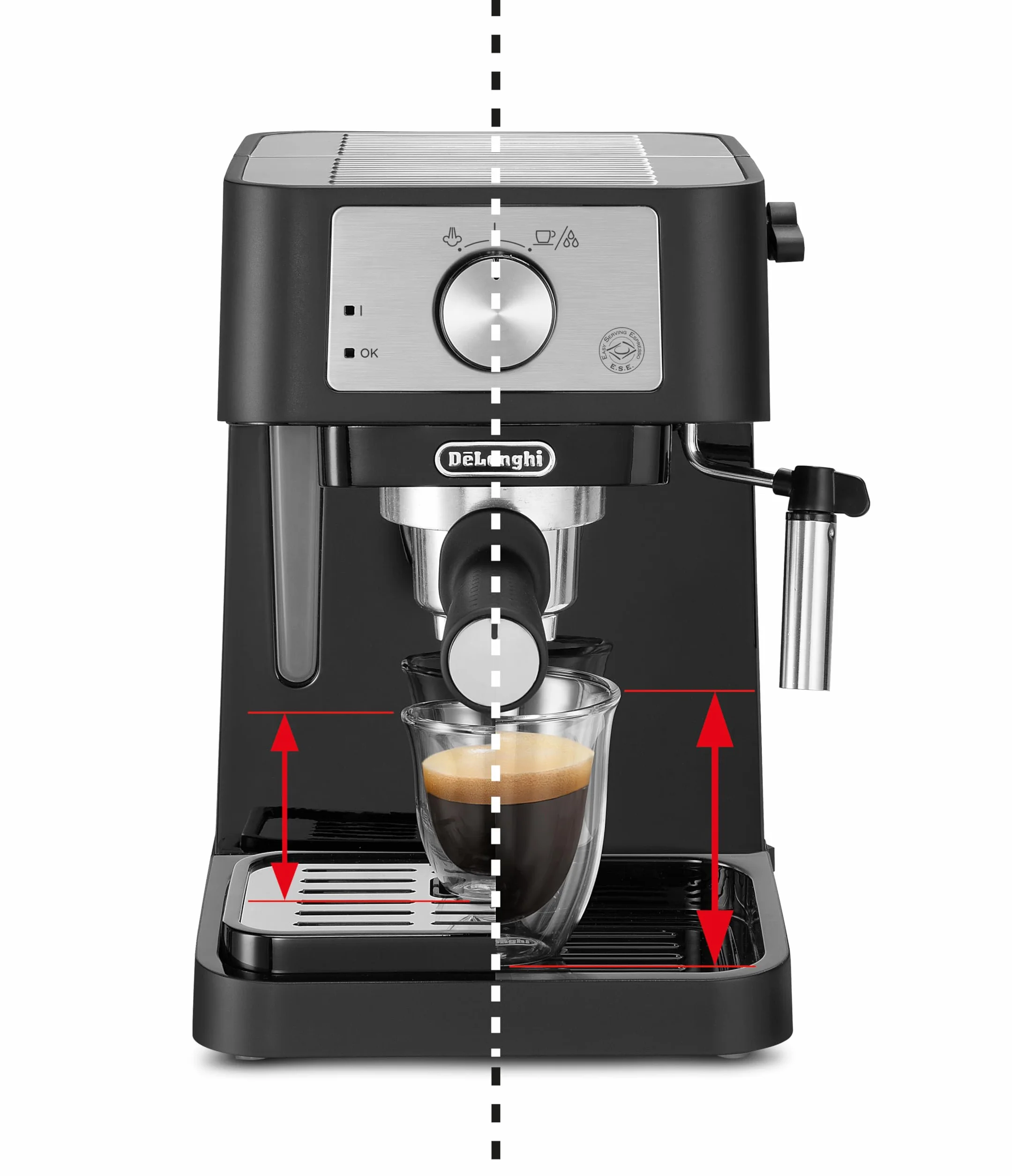 De'Longhi Stilosa Ekspres do Kawy, Czarny, 1100W 220V