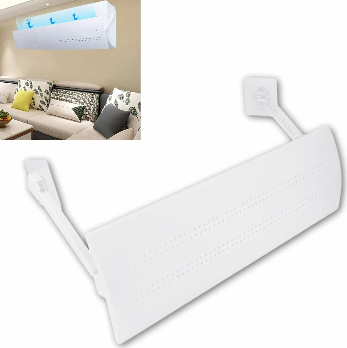 Chowany wall air conditioner deflector Wiatroszczelny Deflektor Klimatyzatora, Deflektor Klimatyzatora, Teleskopowa Przegroda Deflektora Zimnego Dziecka do Dzielone naczynia, tace i talerze