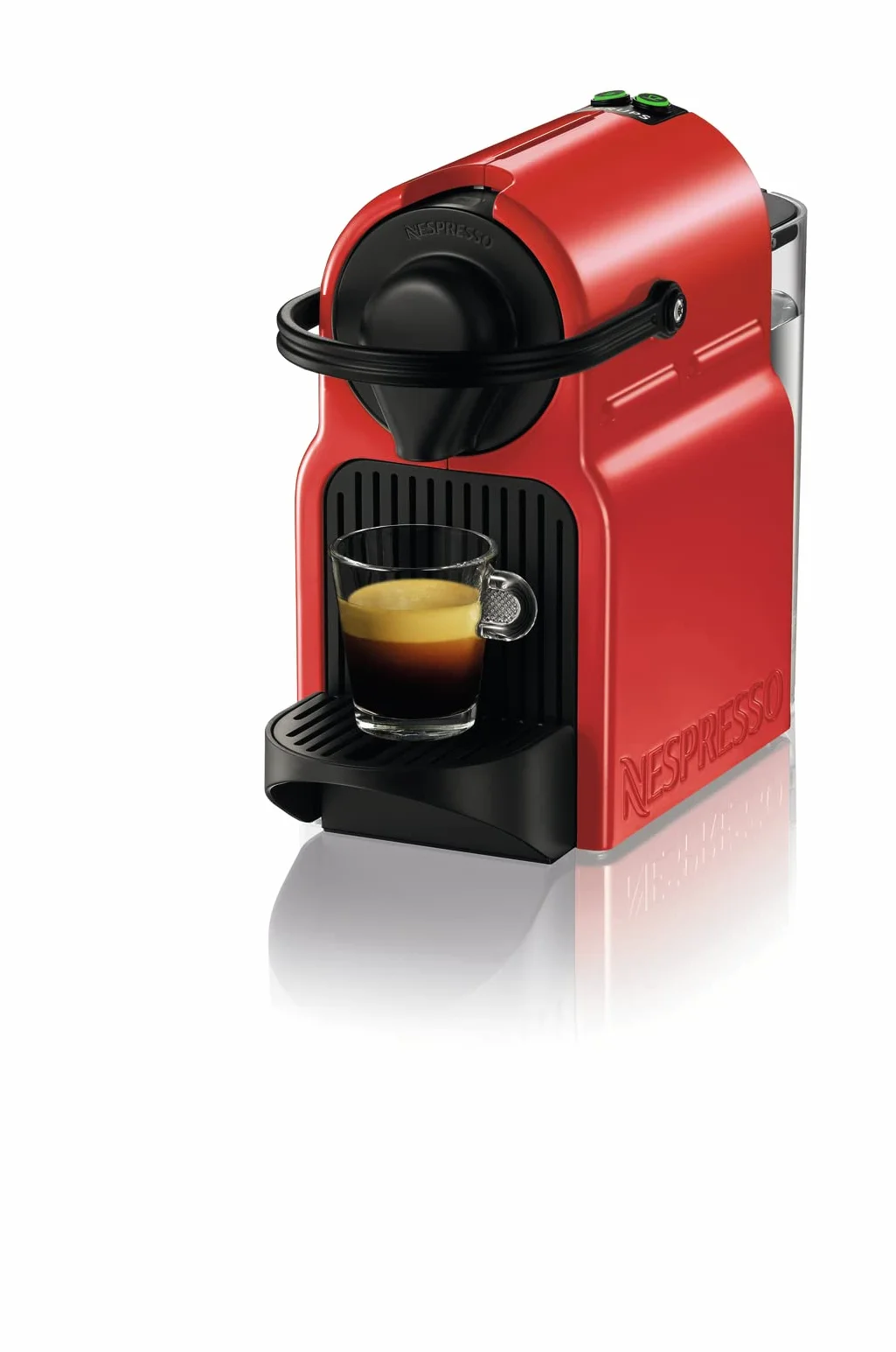Nespresso Maszyna na Kapsułki Inissia xn1005 Firmy Krups, Bardzo Szybka Gotowość do Pracy, Automatyczne Wyłączanie, Wiśniowa Czerwień