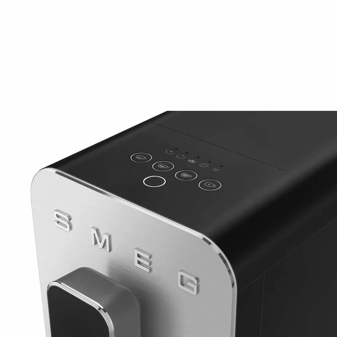 Smeg, Automatyczny ekspres do kawy espresso BCC11BLMEU, wbudowany młynek do ziarna, system termoblokowy, zbiornik na wodę 1,4 l, wyjmowany pojemnik na odpady, kompaktowe wymiary, 1350W, czarny