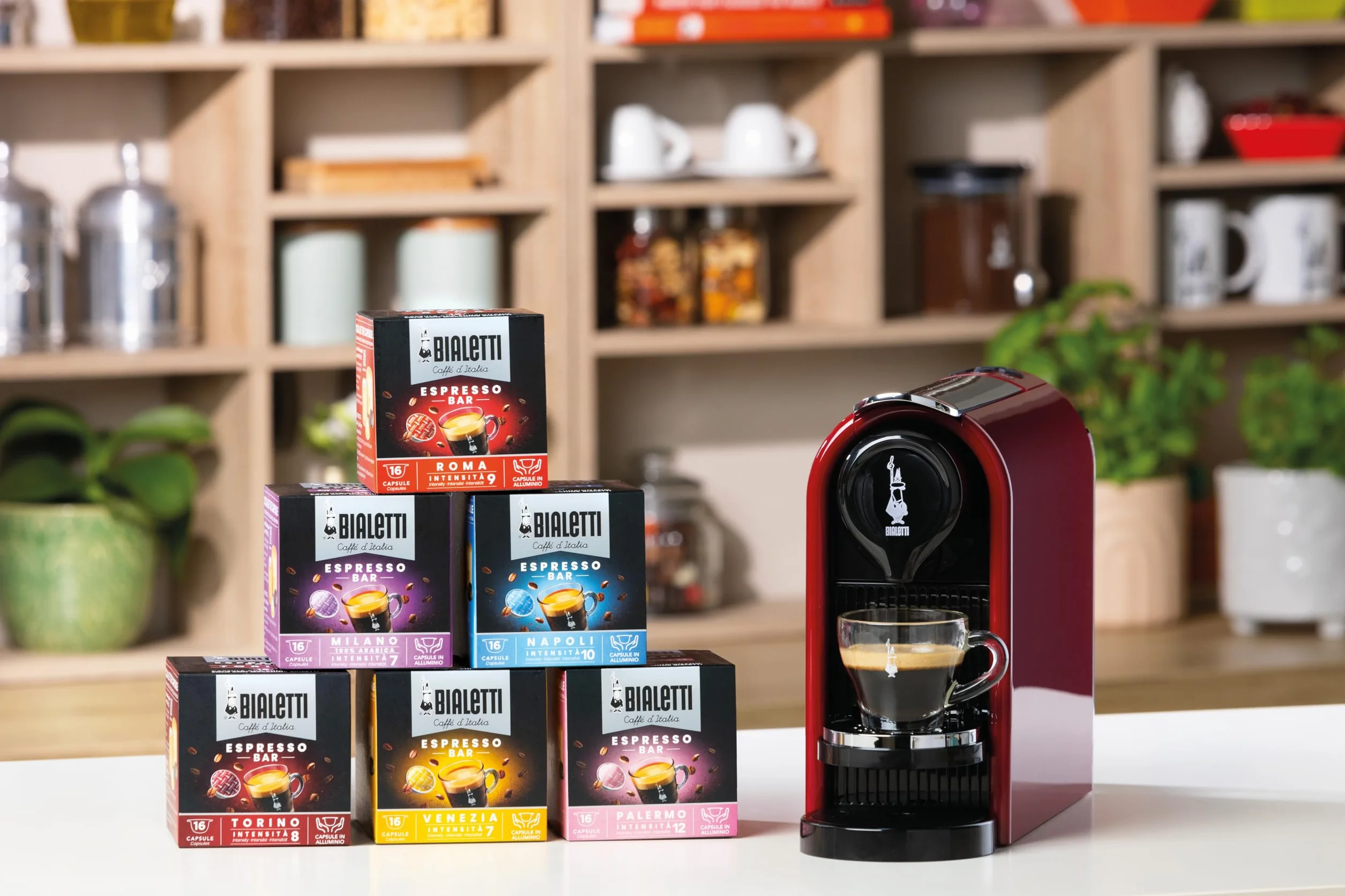 Bialetti Gioia PLUS aluminiowa ekspres do kawy do kapsułek biały 48 kapsułek
