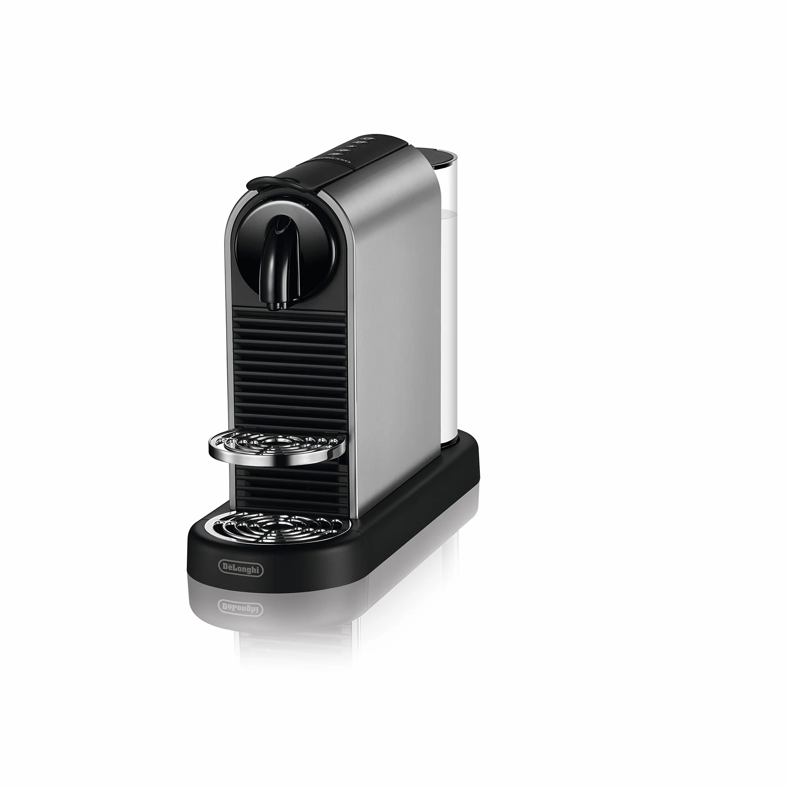 De'Longhi Nespresso CitiZ Platinum EN220.T, ekspres do kawy na kapsułki, ekspres do kawy na kapsułki pojedyncze, 4 rozmiary kubków, 19 barów ciśnieniowych, 1260 W, Titan