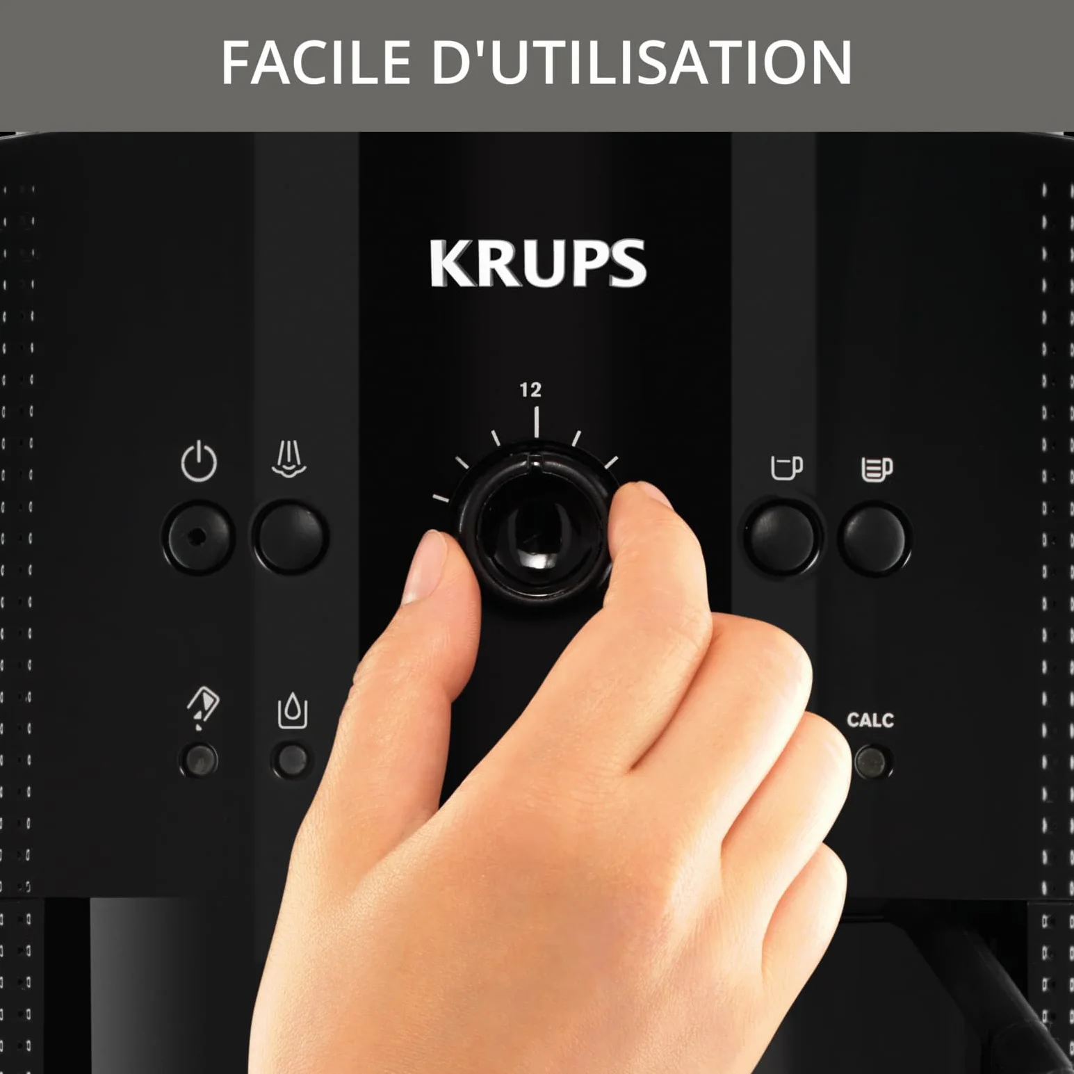 Krups Essential Noir Ekspres do Kawy, Czarny, 1,6L