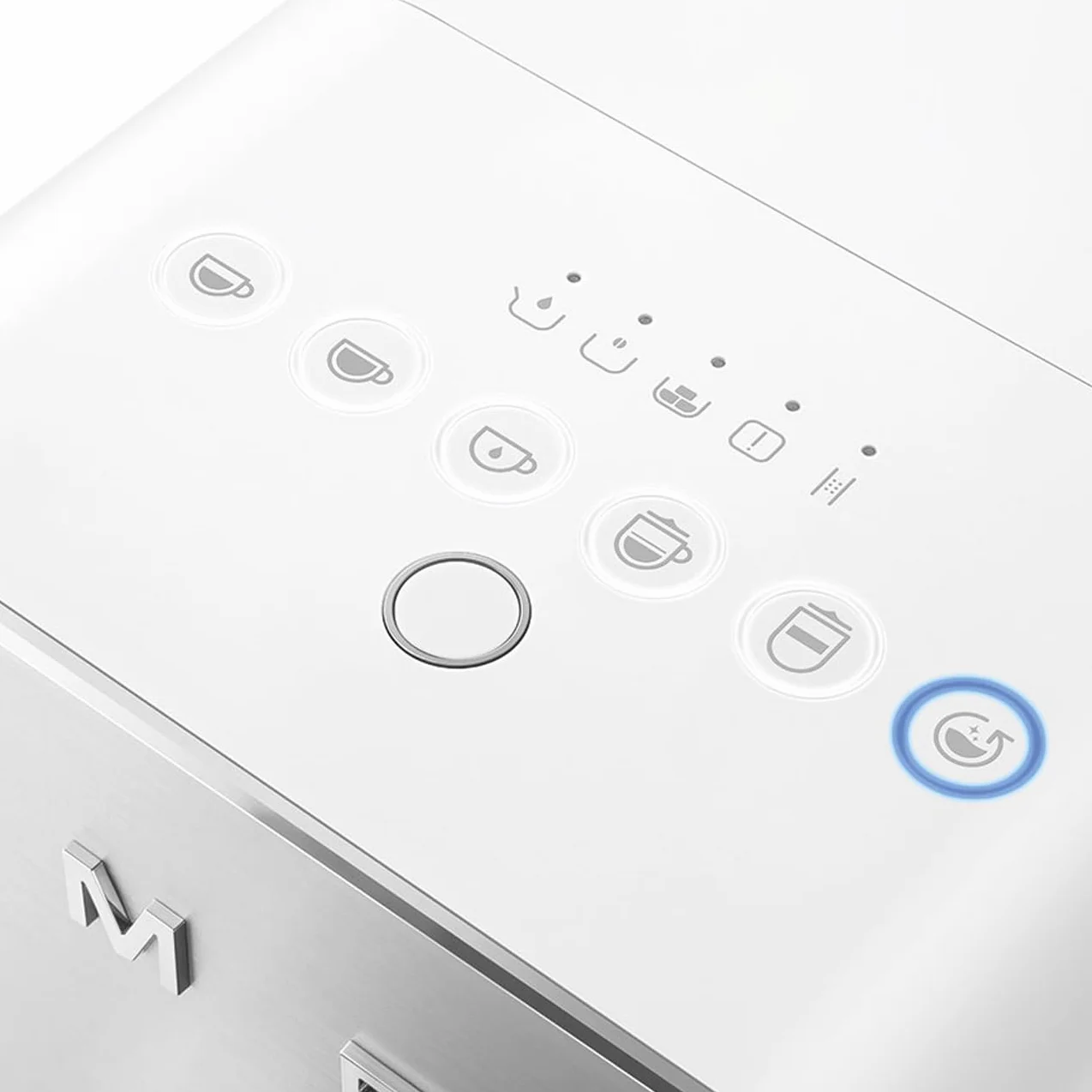 SMEG BCC13WHMEU ekspres do kawy espresso z funkcją mleka, matowy biały ze stali nierdzewnej