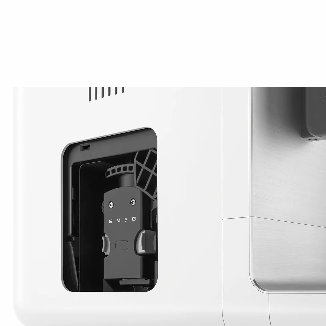 SMEG BCC13WHMEU ekspres do kawy espresso z funkcją mleka, matowy biały ze stali nierdzewnej