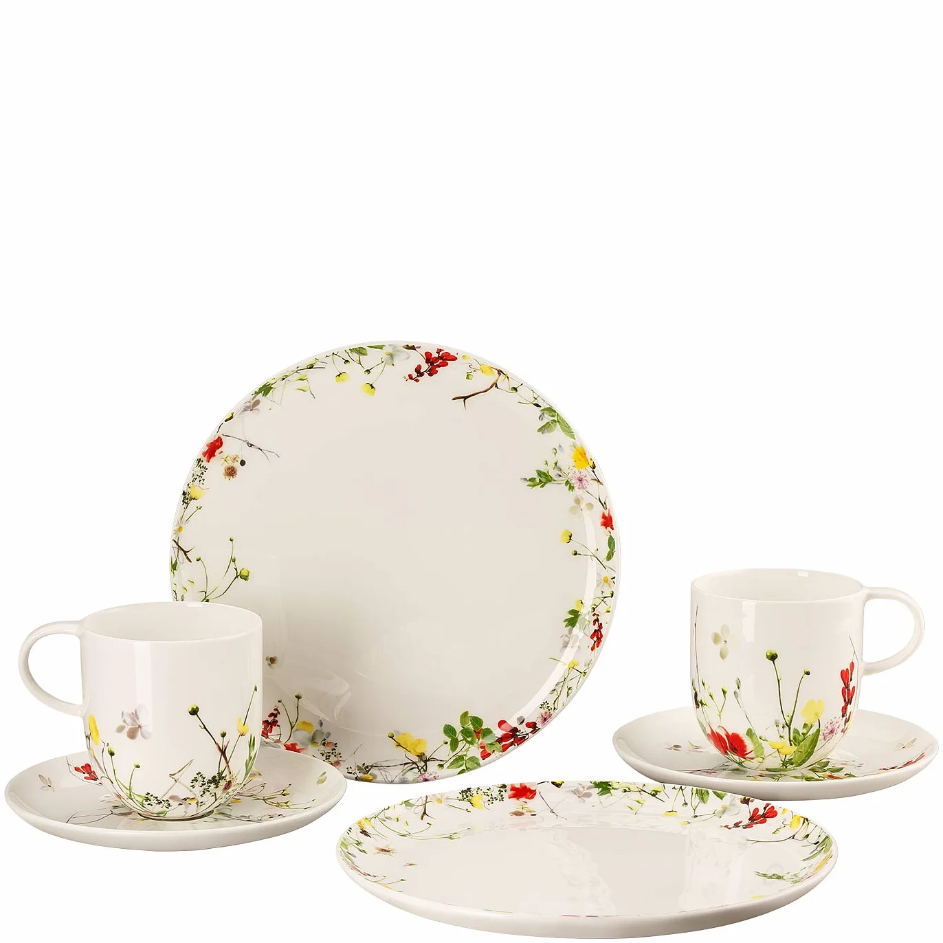 Rosenthal Brillance Fleurs Sauvages Zastawa Stołowa 6 Elementów Wielokolorowy