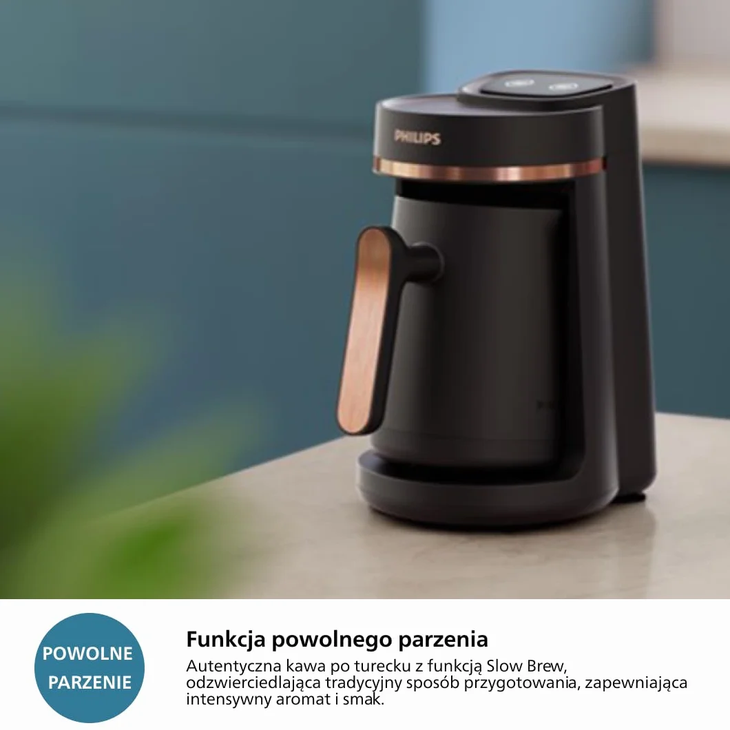 Philips Ekspres do kawy Turecki Seria 5000 HDA150/60 powolne parzenie 4 filiżanki
