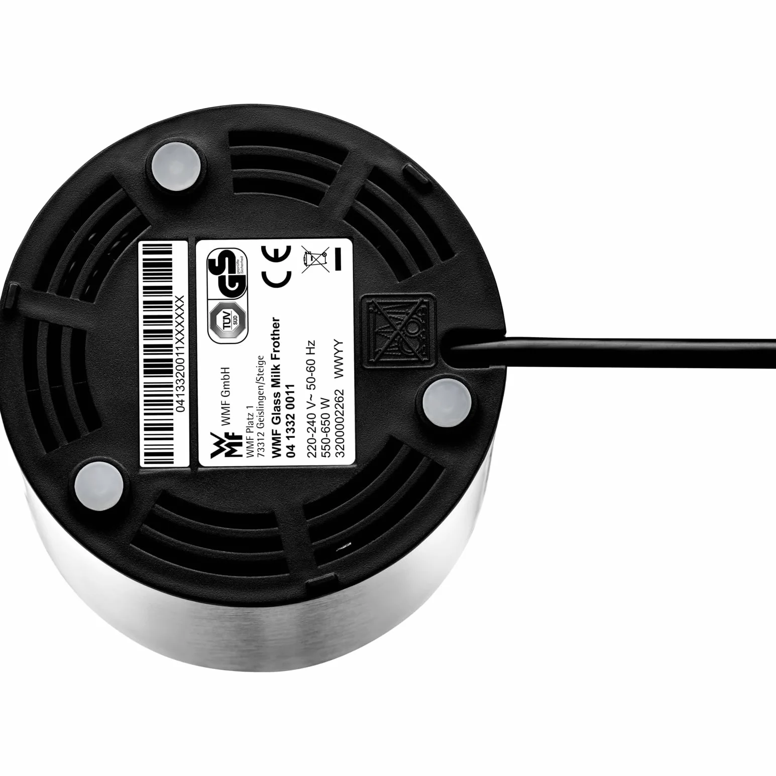 WMF Lono spieniacz do mleka elektryczny 150-250 ml 650 W ekran dotykowy podgrzewacz do mleka