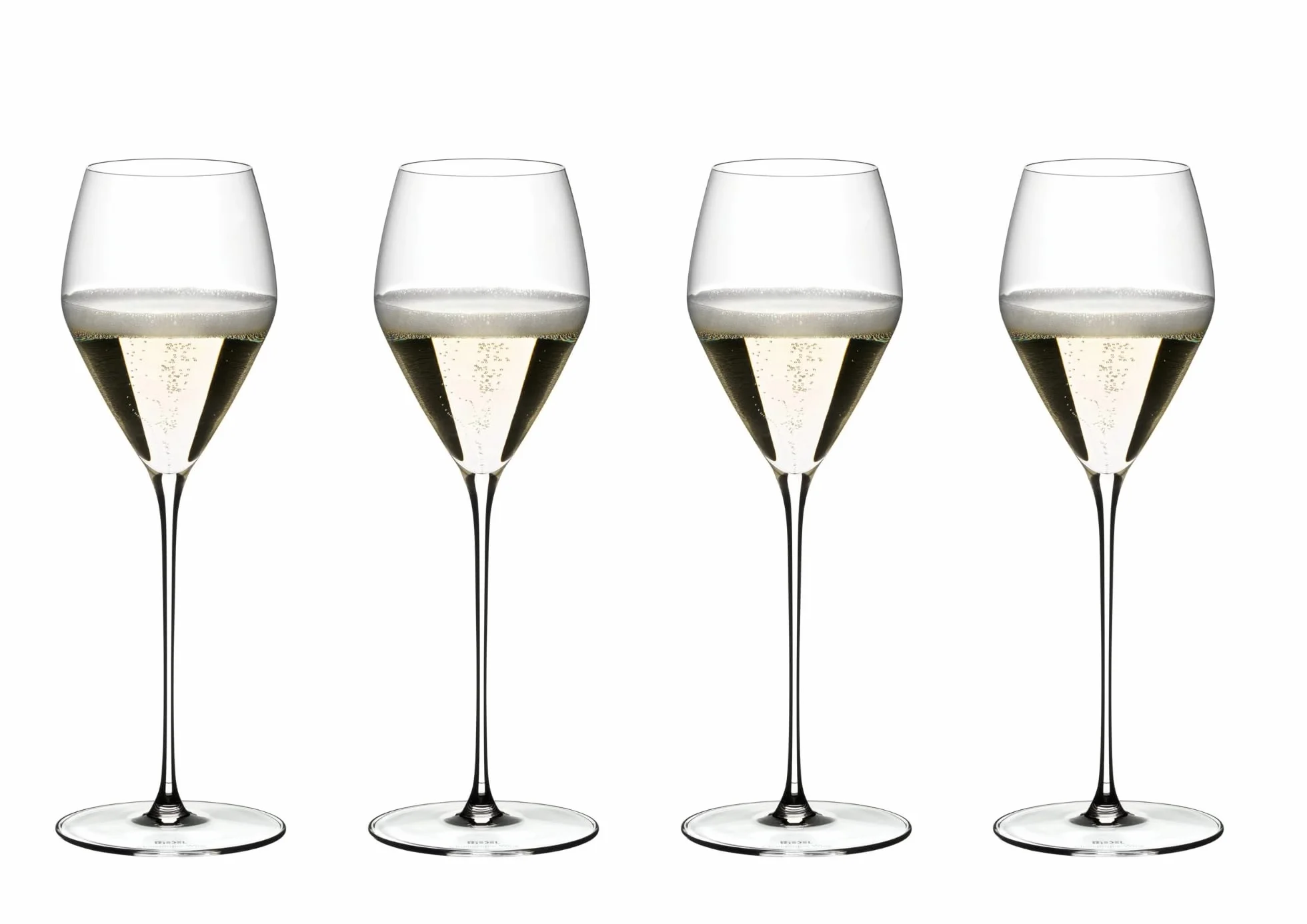 RIEDEL Veloce Kieliszki do szampana, 4-pak, przezroczysty kryształ, wysokiej jakości wykonanie maszynowe