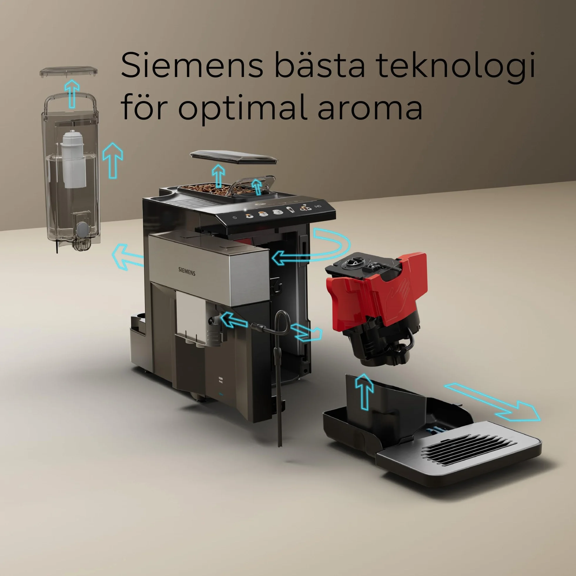 Siemens EQ500 TP516RX3 Ekspres do kawy automatyczny stal nierdzewna czarny
