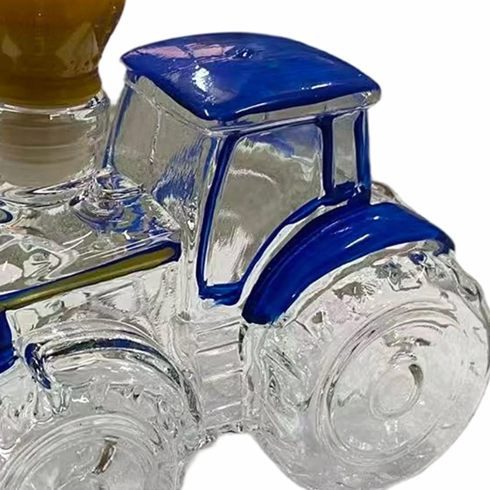 Butelki na alkohol | Szklany traktor pusty | Dekoracyjna szklana butelka na whisky, do tequili, wódki, brandy, dekoracja domu, baru, biura, restauracji, mężczyzn, na urodziny, Boże Narodzenie