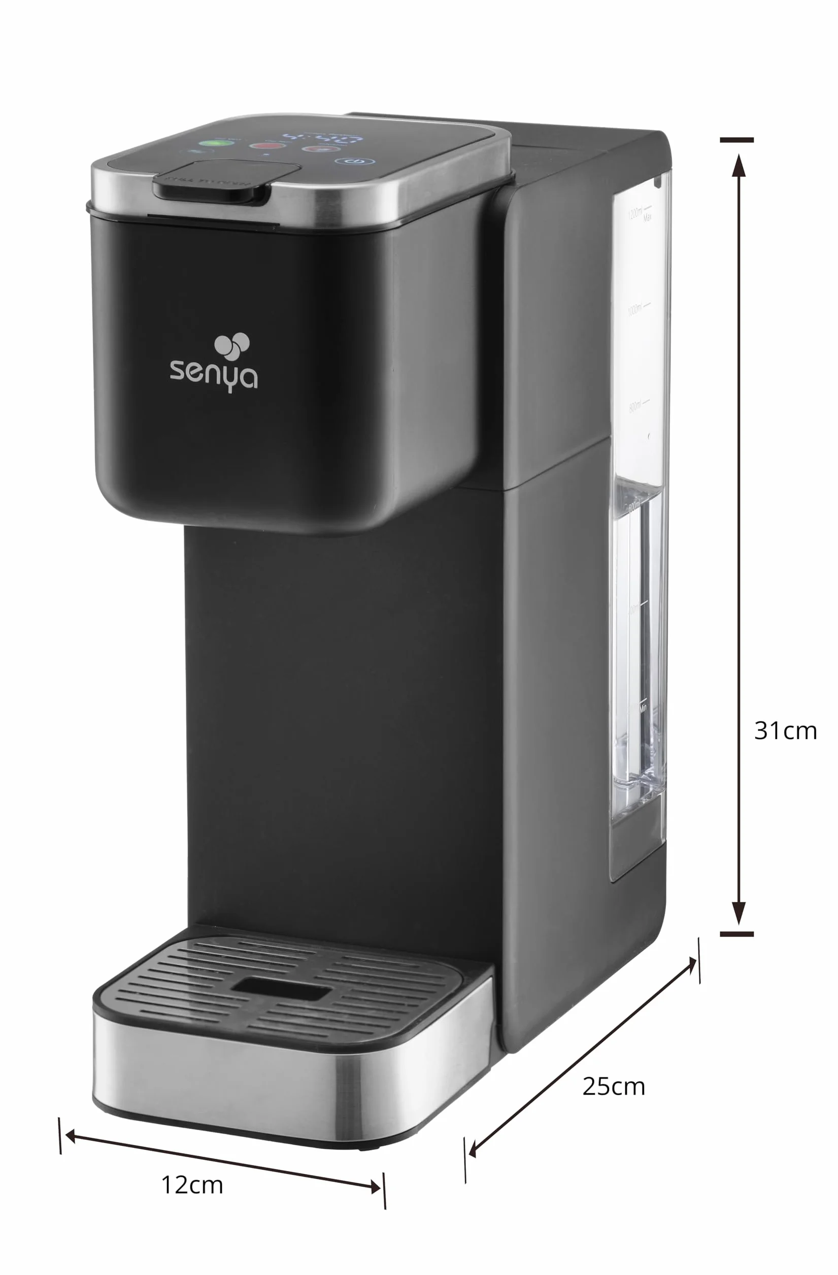 SENYA Ekran dotykowy czajnik elektryczny Time Pro 1,2 l 1000 W automatyczne odkamienianie