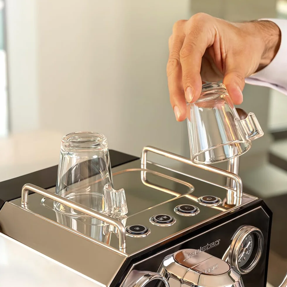 Cecotec Ekspres do kawy Barista Baristeo Intima, profesjonalny ekspres do kawy Barista, system wstępnego parzenia, pompa 15 bar, łatwe napełnianie, zbiornik na wodę 1,7 l i podgrzewacz do filiżanek