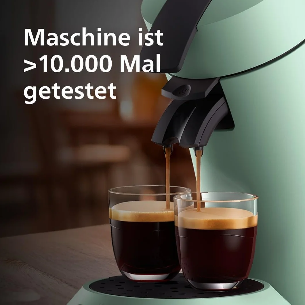 Senseo Original Plus CSA210/80 ekspres do kawy (wybór siły kawy, technologia wzmocnienia kawy, tworzywo sztuczne z recyklingu), pustynny zielony