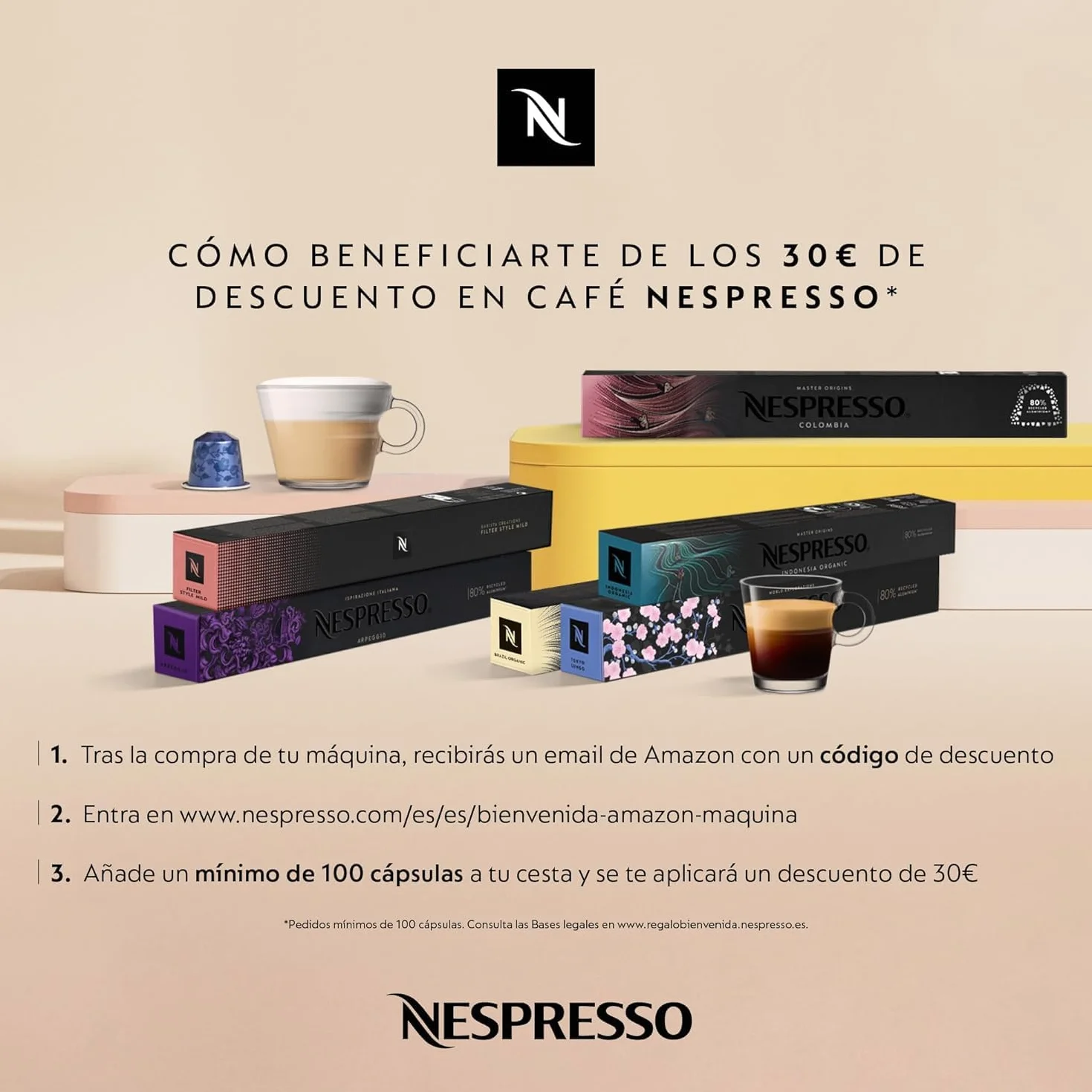 Nespresso Maszyna na Kapsułki Inissia xn1005 Firmy Krups, Bardzo Szybka Gotowość do Pracy, Automatyczne Wyłączanie, Wiśniowa Czerwień