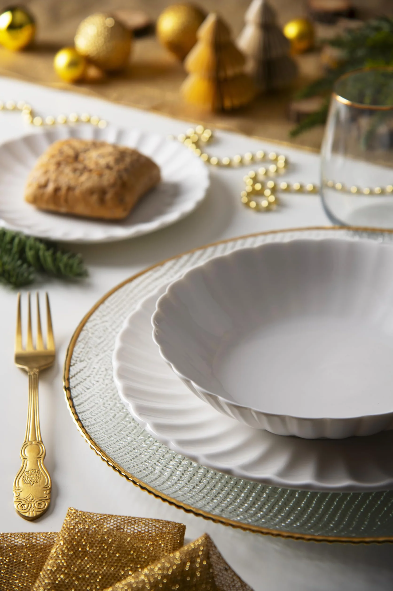 Excelsa Eliksir serwis obiadowy, 18 sztuk, biały, porcelana
