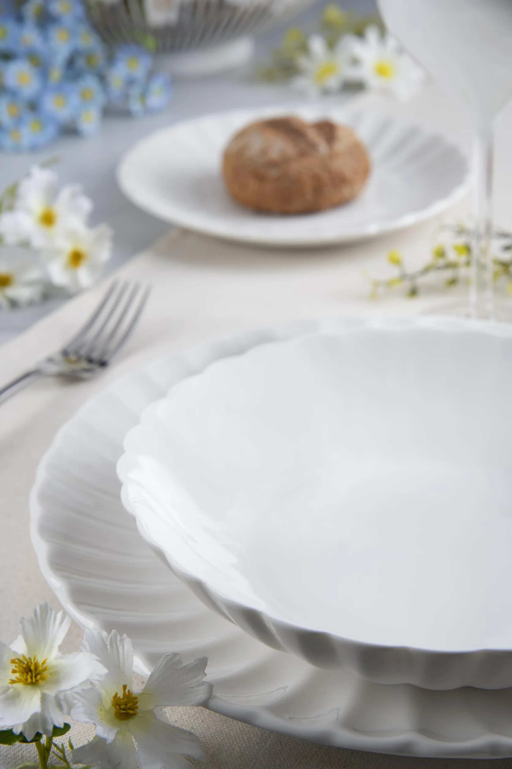 Excelsa Eliksir serwis obiadowy, 18 sztuk, biały, porcelana