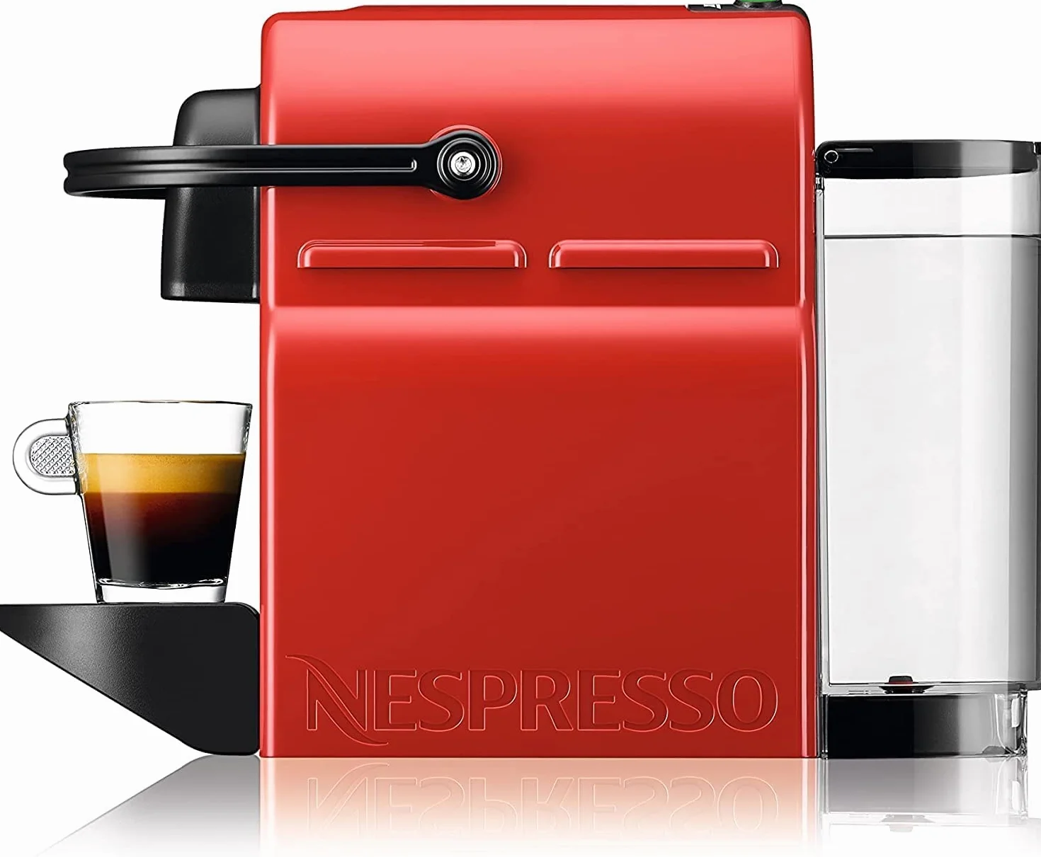 Nespresso Maszyna na Kapsułki Inissia xn1005 Firmy Krups, Bardzo Szybka Gotowość do Pracy, Automatyczne Wyłączanie, Wiśniowa Czerwień