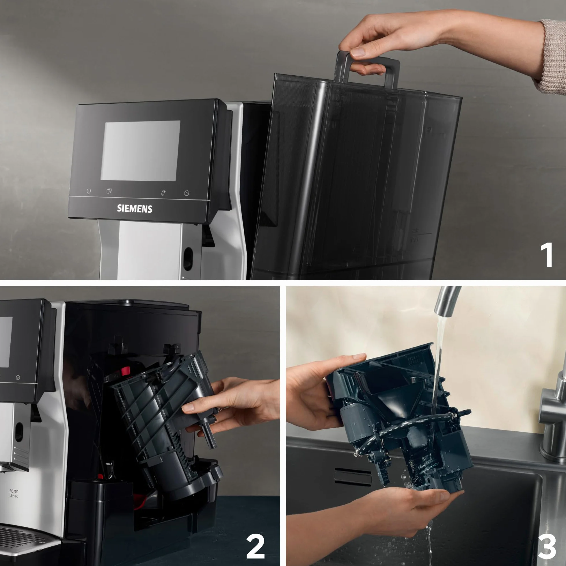 Siemens EQ700 Classic automatyczny ekspres do kawy z iSelect, Cold Brew, Slow Brew, Home Connect TP715E17