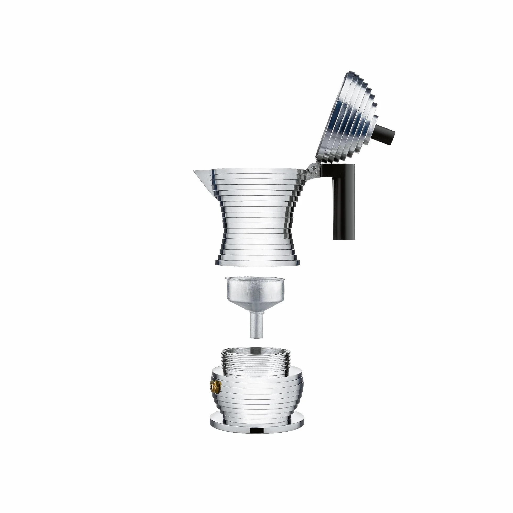 Alessi MDL02/6 B Pulcina Ekspres do kawy Espresso 6 filiżanek czarny