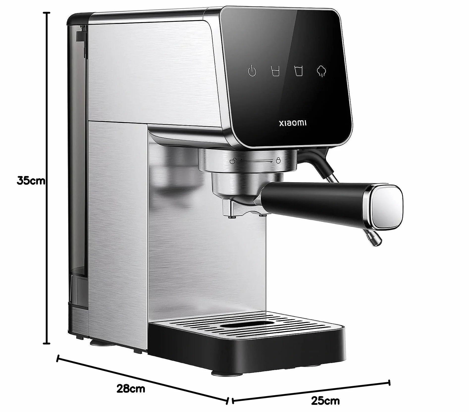 Xiaomi Halvautomatisk espressomaskin, 20 bar pump, 0,9 l tank, kompakt design, 1350 W