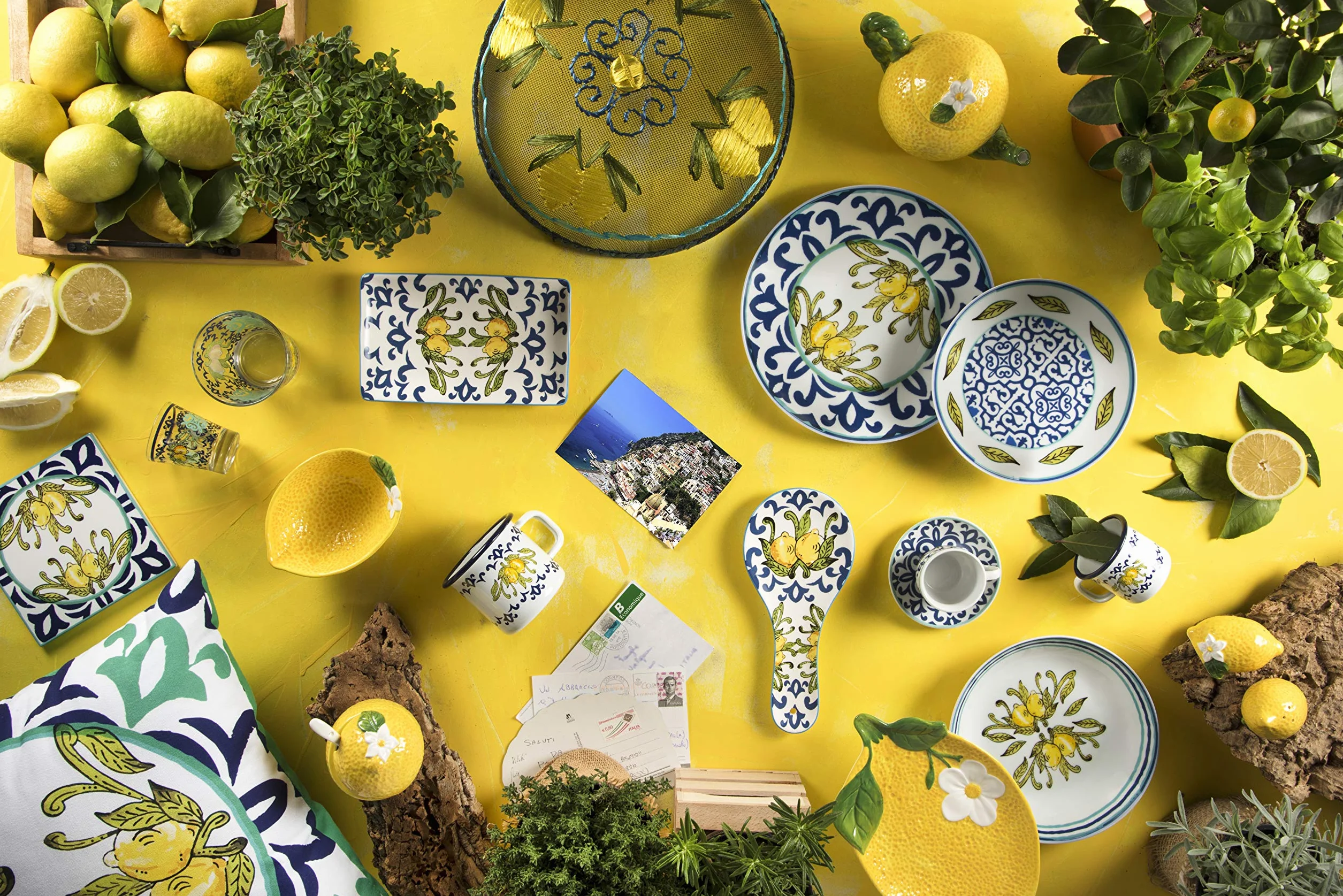 Excelsa Amalfi 6-częściowy zestaw talerzy porcelanowych do pizzy