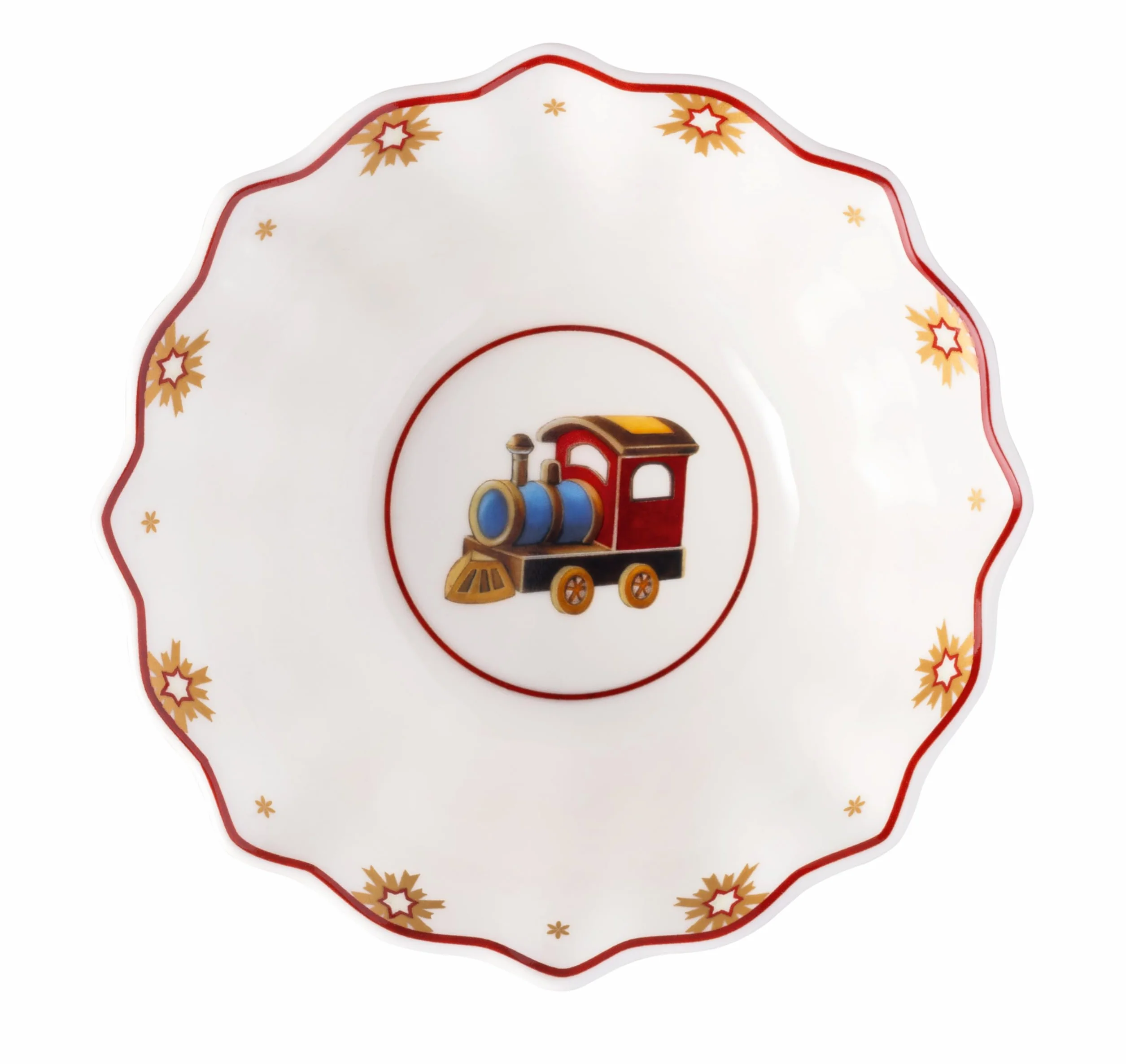 Villeroy & Boch - Toy's Delight jubileuszowy zestaw miseczek 4 szt. kolorowy, Boże Narodzenie, zestaw miseczek dla 4 osób, miski, motyw świąteczny, świąteczna zastawa stołowa, porcelana Premium