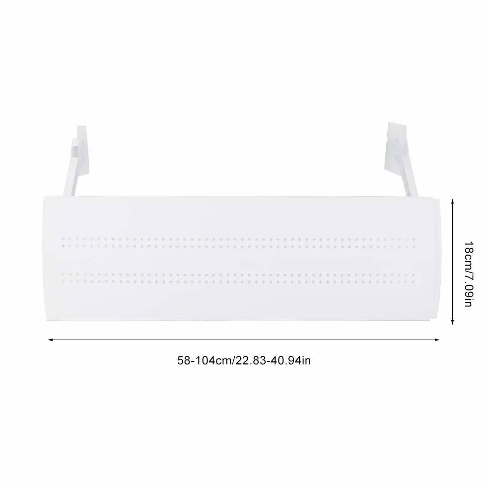Chowany wall air conditioner deflector Wiatroszczelny Deflektor Klimatyzatora, Deflektor Klimatyzatora, Teleskopowa Przegroda Deflektora Zimnego Dziecka do Dzielone naczynia, tace i talerze