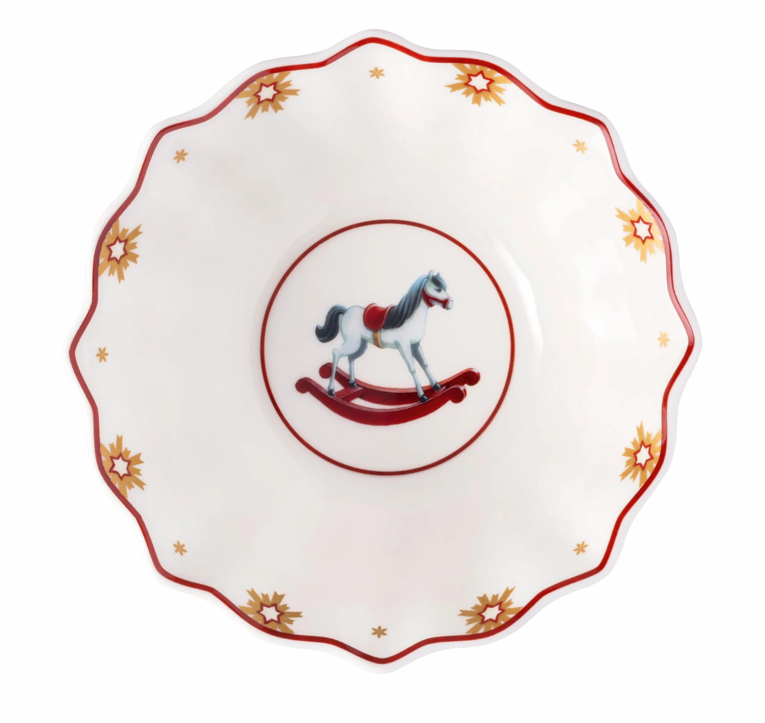 Villeroy & Boch - Toy's Delight jubileuszowy zestaw miseczek 4 szt. kolorowy, Boże Narodzenie, zestaw miseczek dla 4 osób, miski, motyw świąteczny, świąteczna zastawa stołowa, porcelana Premium
