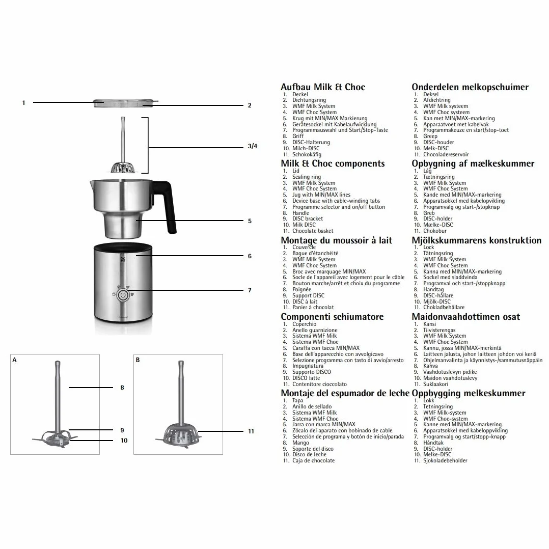 Wmf Lono Spieniacz 500 ml Szary