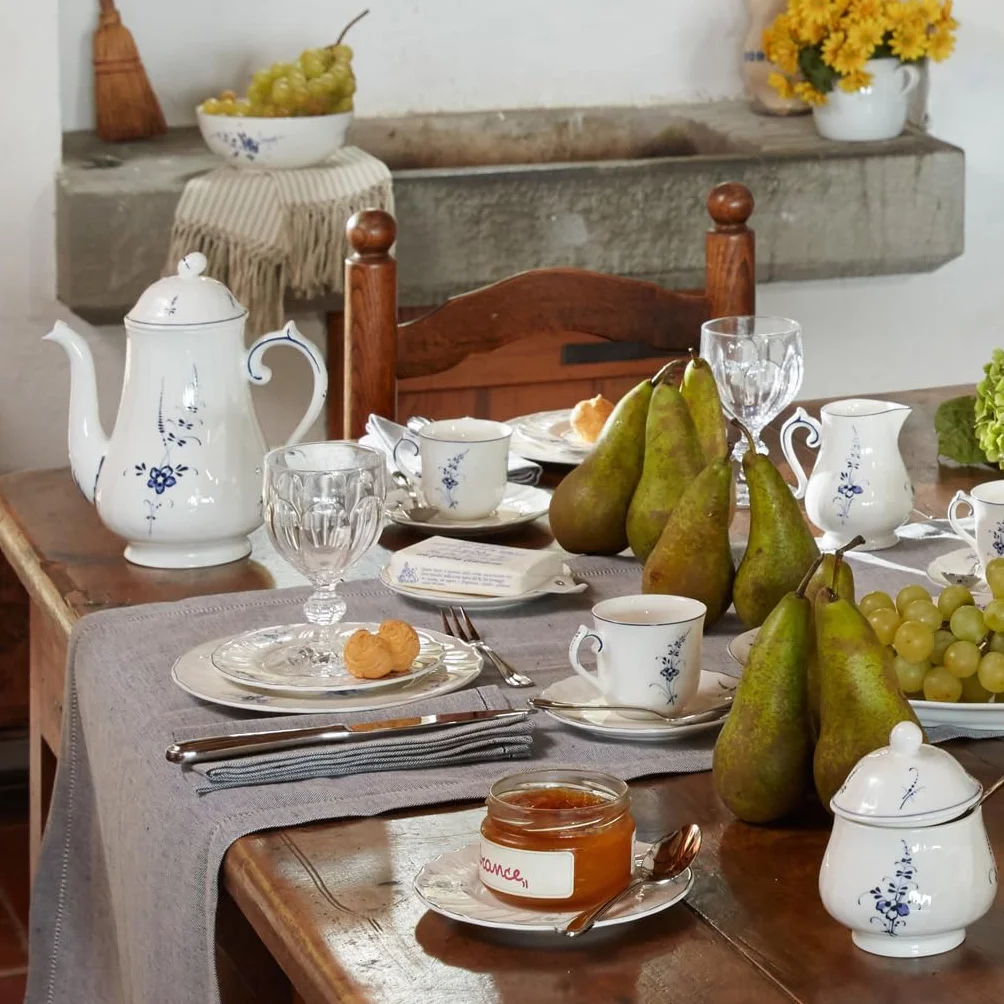 Villeroy & Boch Dzbanek do kawy Old Luxembourg 1,3 l porcelana biały niebieski
