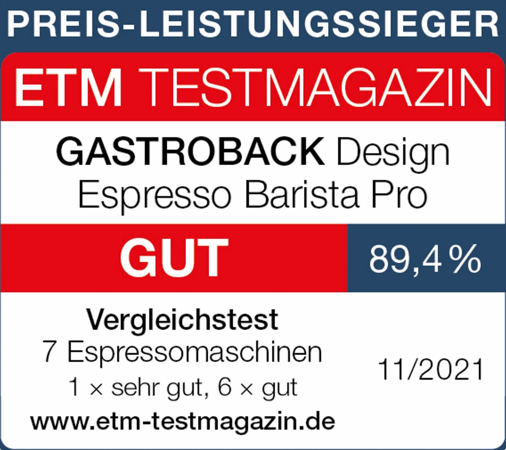 Gastroback Espresso Barista Pro Ekspres do Kawy, Srebrny/Czarny, 1550W 240V