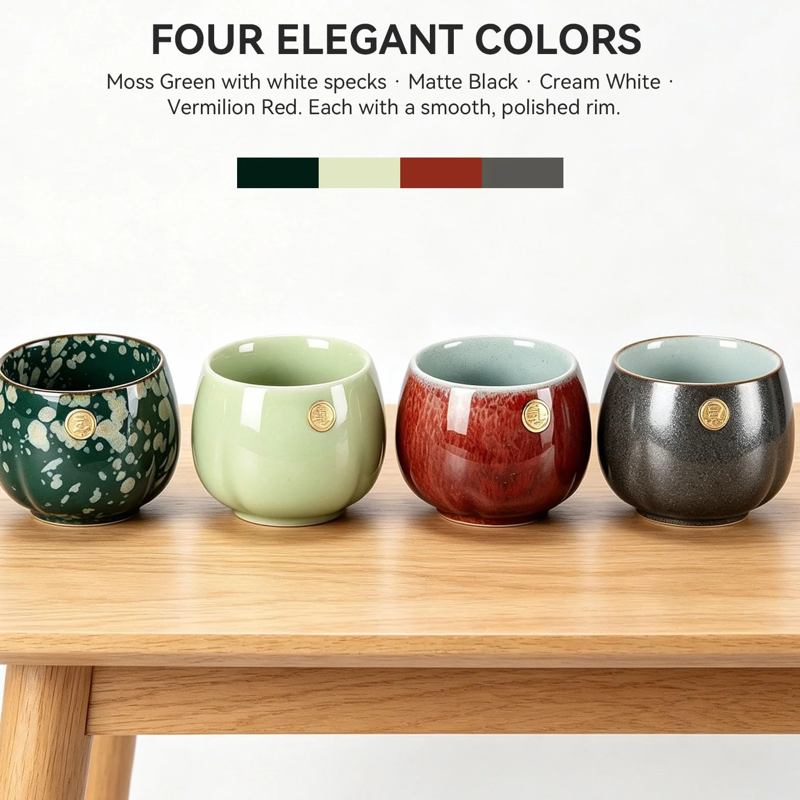HERCHR Ceramiczny japoński zestaw do sake, ceramiczny japoński kubek do herbaty, chiński/japoński styl retro kubek do herbaty Kung Fu Teaware Sake Cup, chiński zestaw upominkowy do herbaty