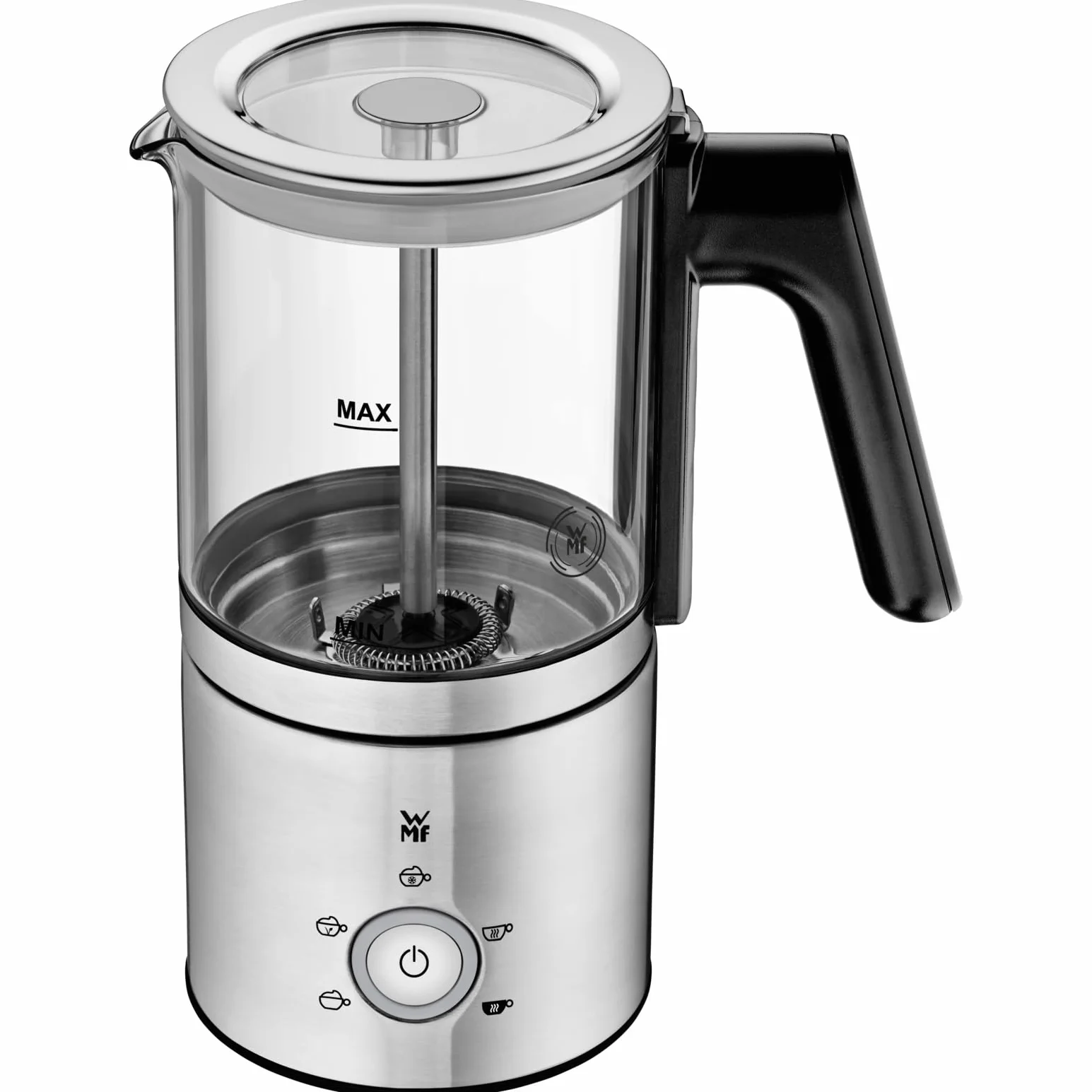 WMF Lono spieniacz do mleka elektryczny 150-250 ml 650 W ekran dotykowy podgrzewacz do mleka