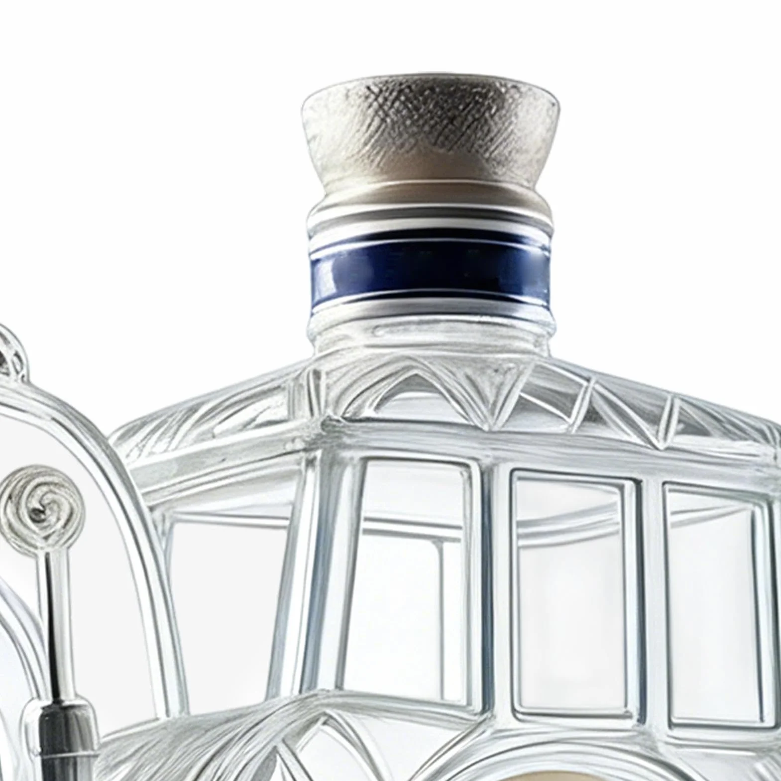 Koparka karafka do whisky, szklany nalewak do alkoholu do wzmacniania barów, borokrzemian z hermetycznym korkiem, dozownik napojów do ciężkich maszyn, unikalna statuetka konstrukcyjna, prezent dla