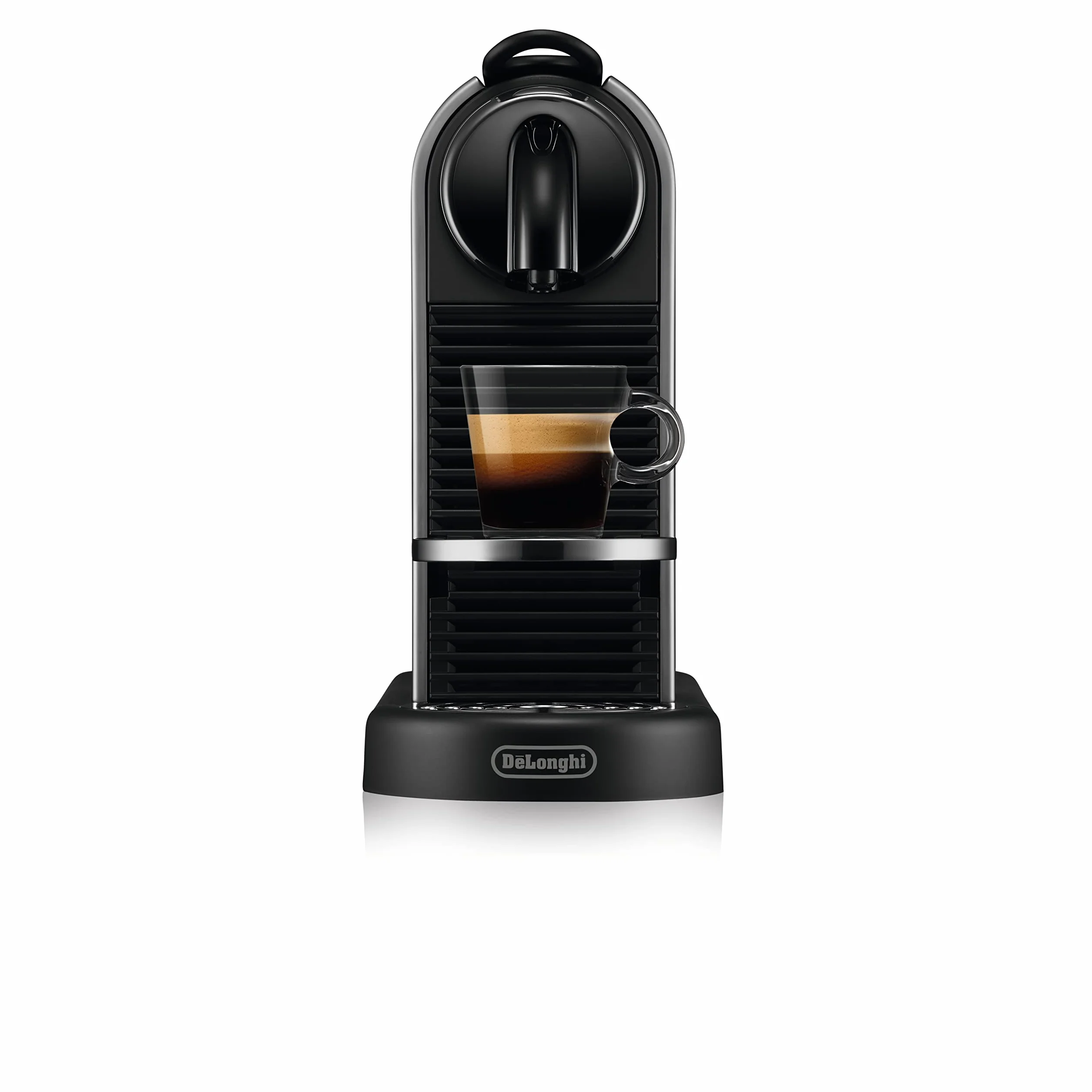 De'Longhi Nespresso CitiZ Platinum EN220.T, ekspres do kawy na kapsułki, ekspres do kawy na kapsułki pojedyncze, 4 rozmiary kubków, 19 barów ciśnieniowych, 1260 W, Titan