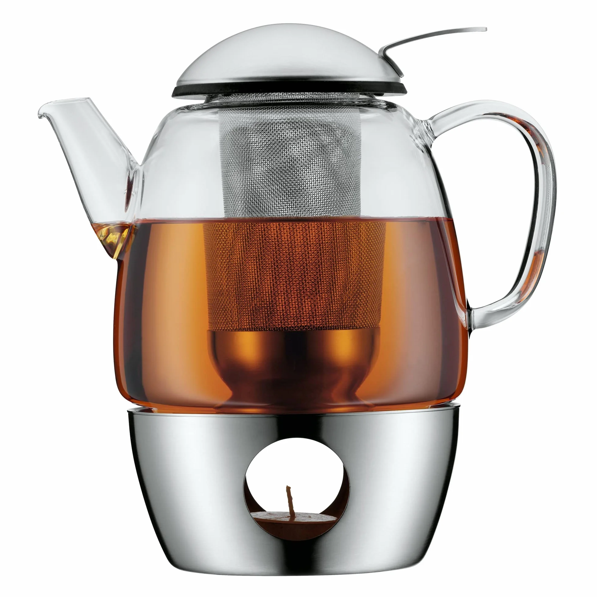 Wmf Smartea Dzbanek do Herbaty z Podgrzewaczem, Srebrny, 1 l