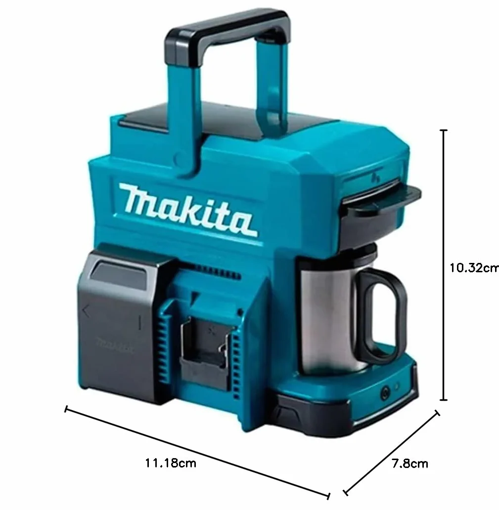 Makita Dcm501Z Zaparzacz do Kawy, Czarny/Zielony, ‎28,4 x 19,81 x 26,21 cm; 1,4 kg