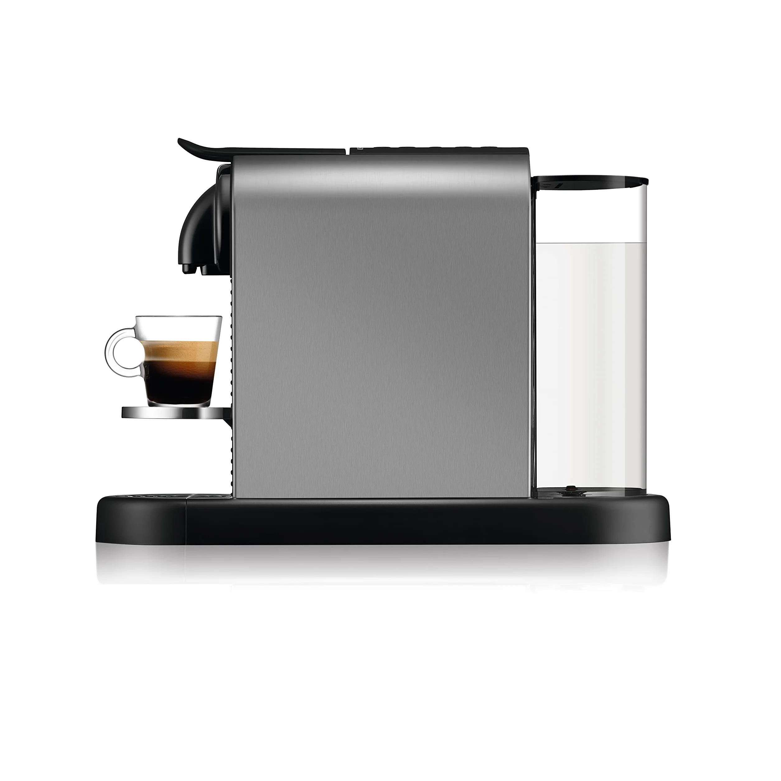 De'Longhi Nespresso CitiZ Platinum EN220.T, ekspres do kawy na kapsułki, ekspres do kawy na kapsułki pojedyncze, 4 rozmiary kubków, 19 barów ciśnieniowych, 1260 W, Titan