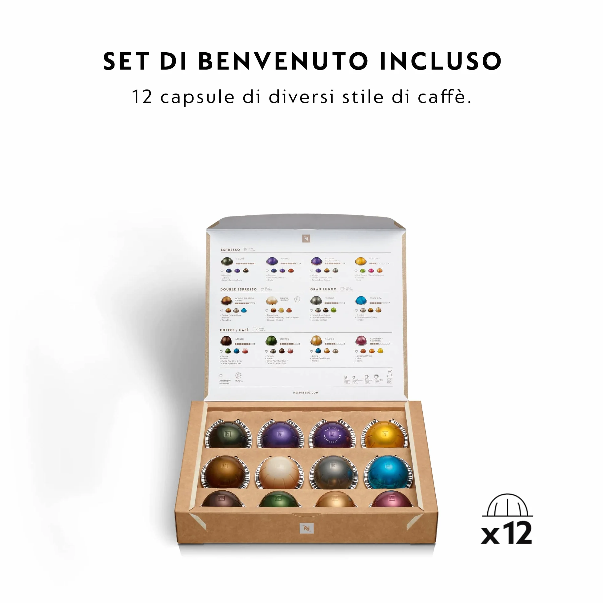 Nespresso Vertuo Next ENV 120.GY Ekspres Do Kawy, 1500 W, Czarno/Srebrny