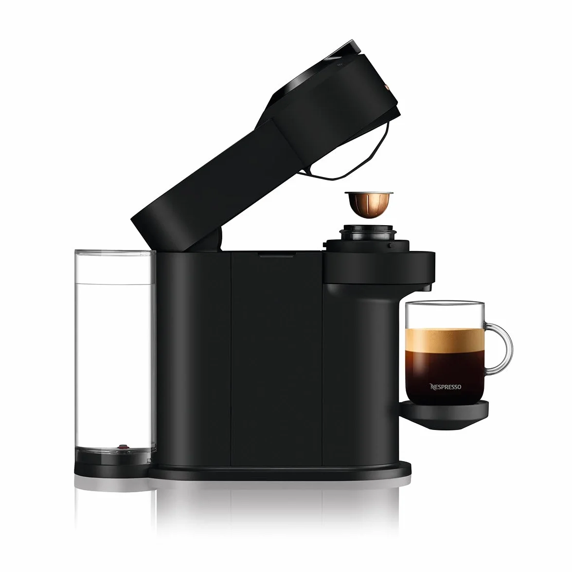 Nespresso De'Longhi Nespresso Vertuo Next ekspres do kawy, ENV120.BM, czarny matowy, czarny matowy